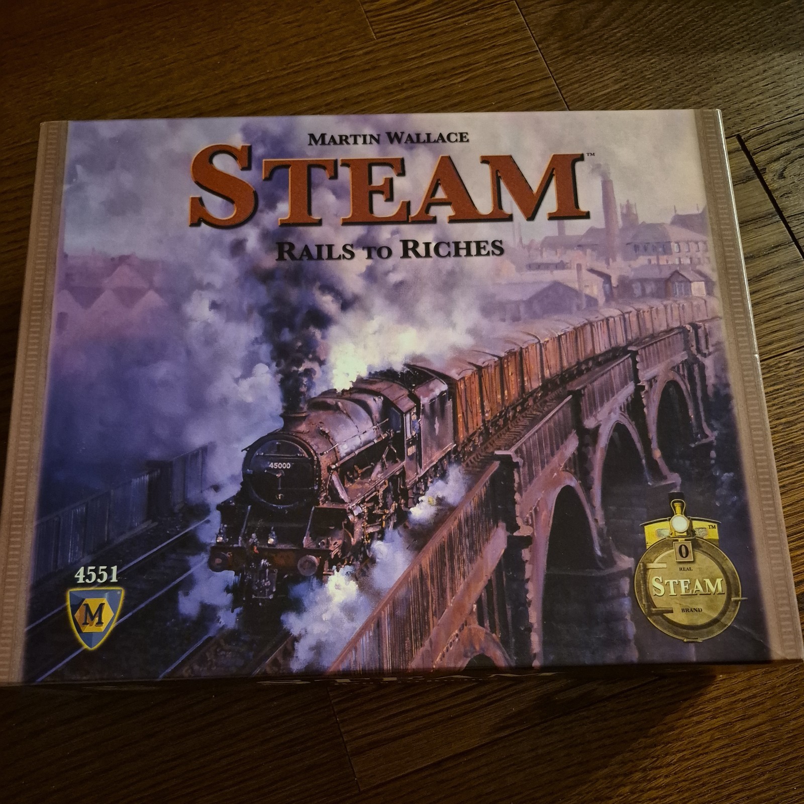 Steam Rail to Riches Board Game Complete 2009 Martin Wallace Mayfair Games 4551