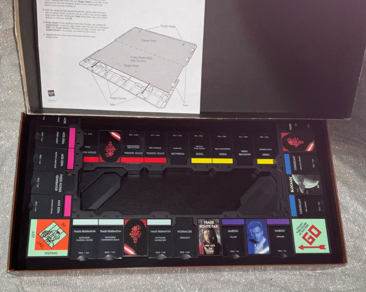 Monopoly Star Wars Episode 1 Collectors Edition Board Game 100% Complete See Pic