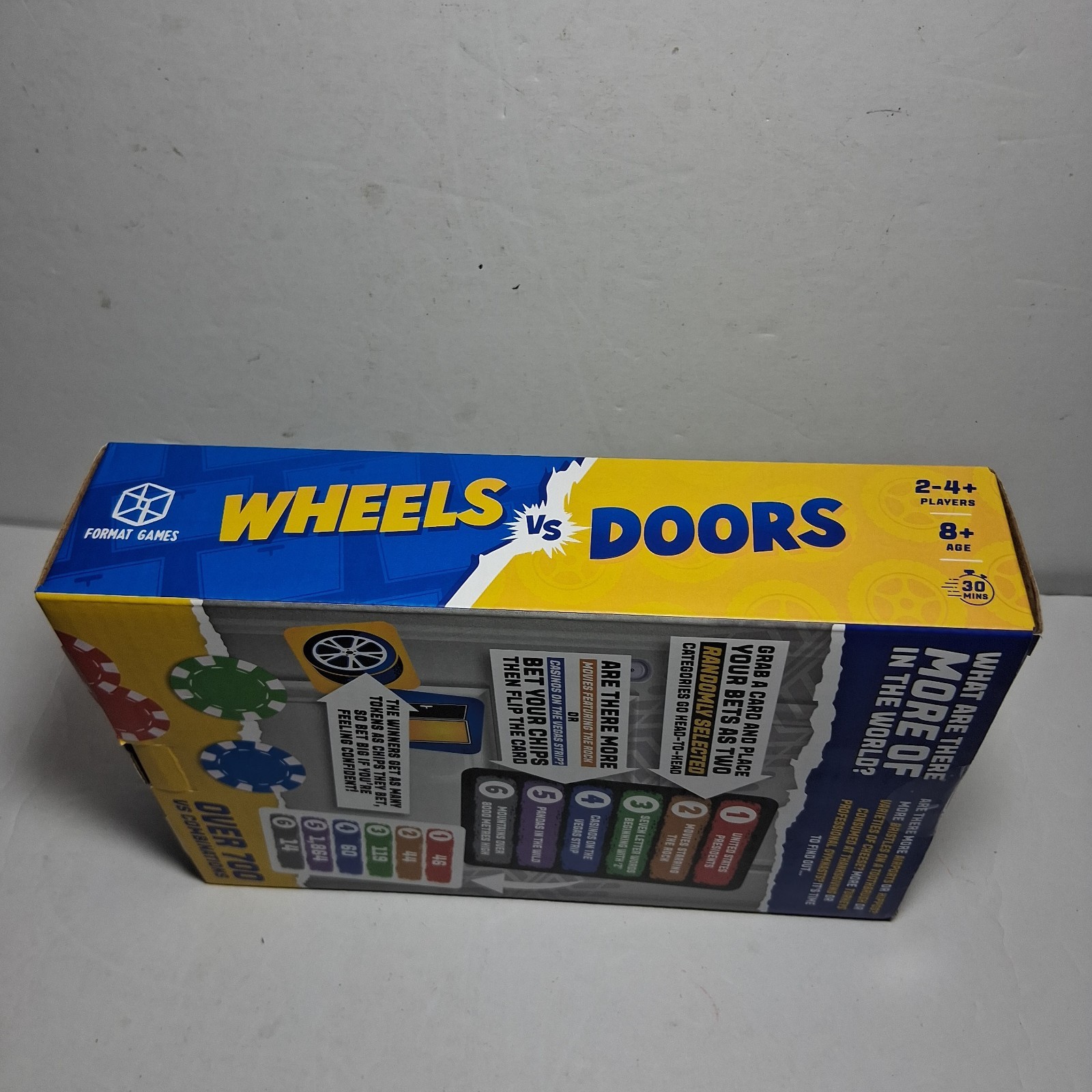 Fun Game Wheels VS. Doors Board Game New Multi Player Family Road Trip Games