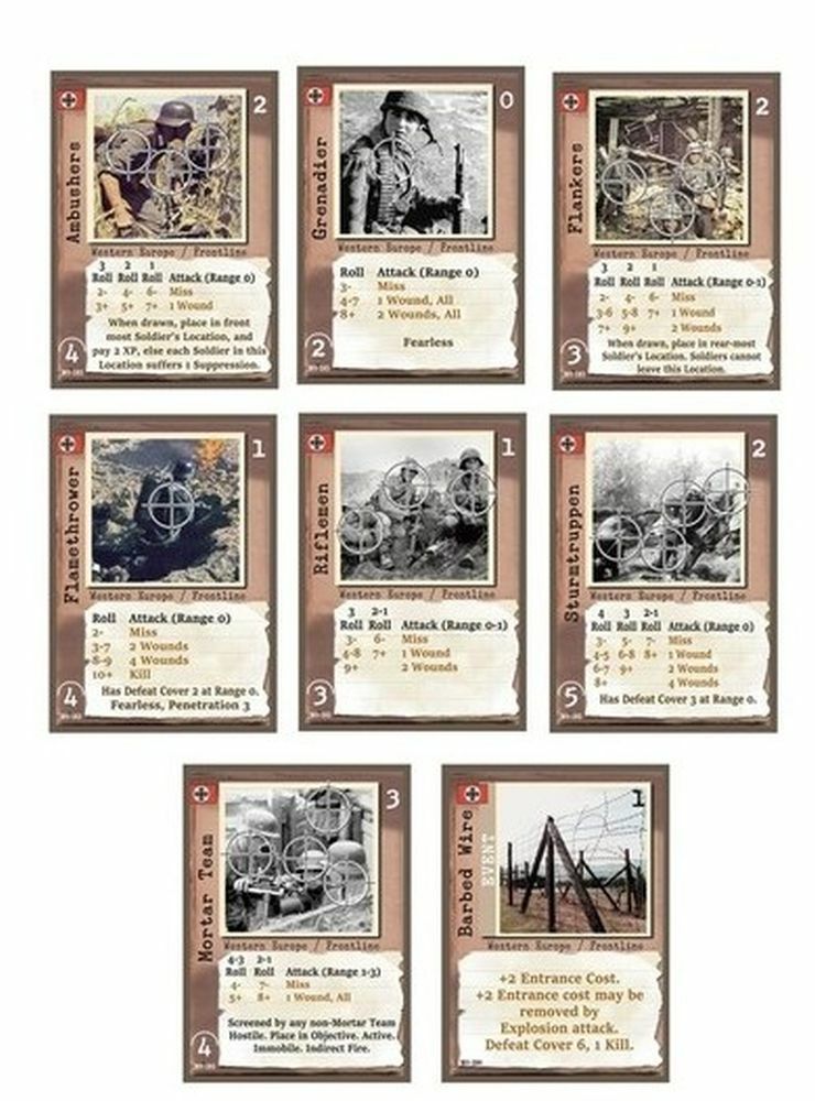 DVG Warfighter: The WWII Tactical Combat Card Game 2nd Edition 2024 Reprint NISW