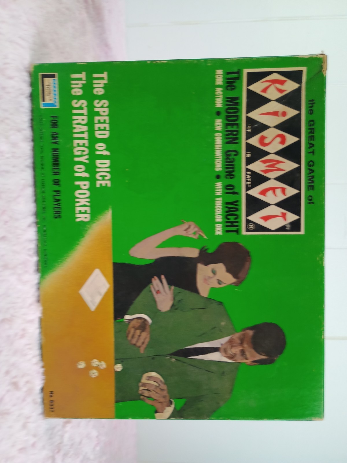 1967 KISMET VTG Dice Game Lakeside Toys Modern Game Of Yacht 8337 Extra score