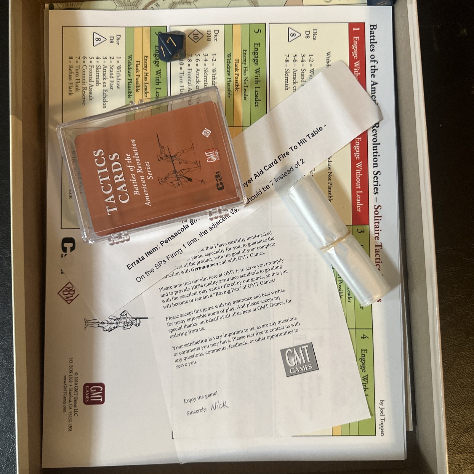 GMT American Revolution Germantown Box Excellent!