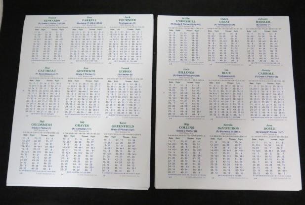 1927 MLB SKEETERSOFT (APBA) Baseball Season Cards (New Uncut Player Card Sheets)