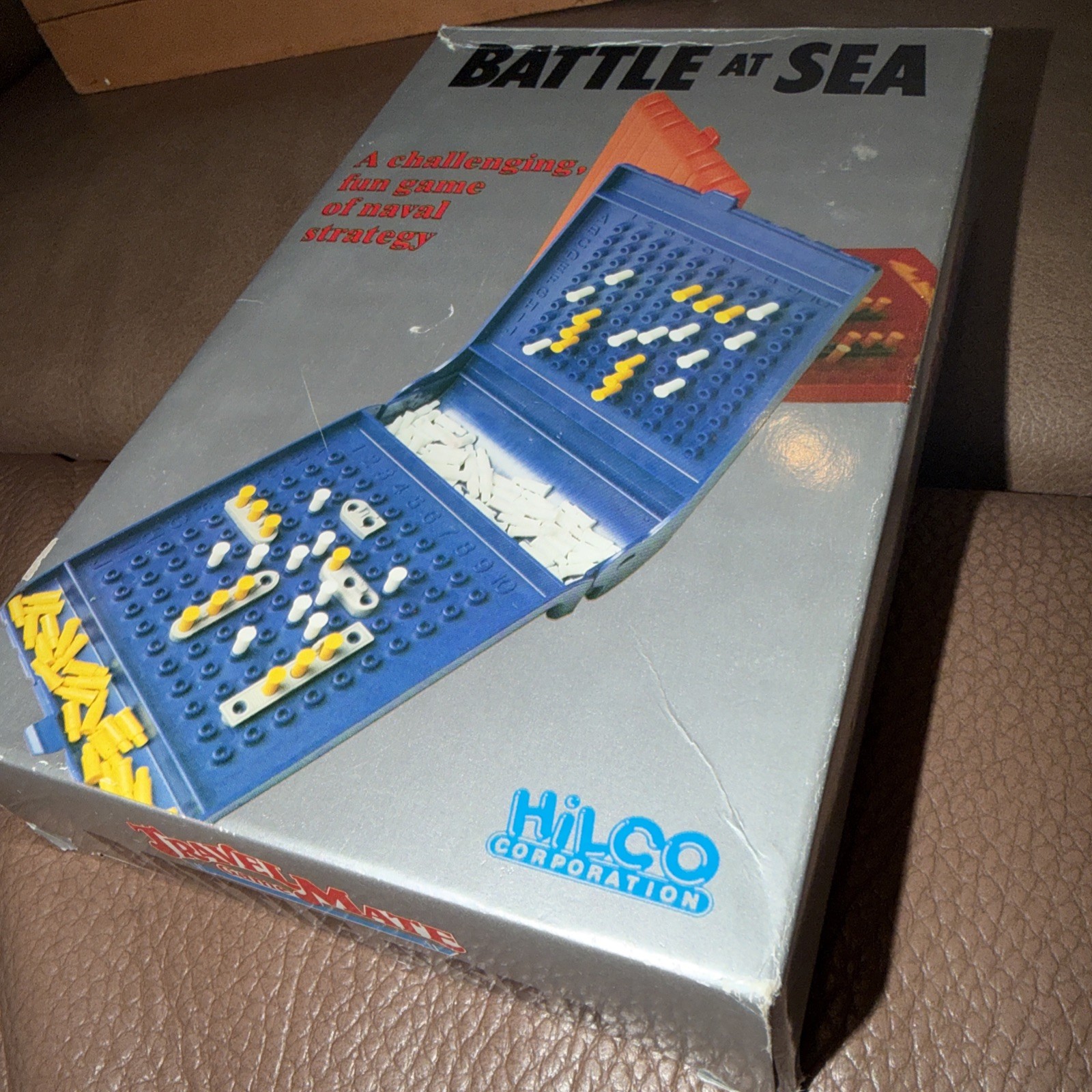 Battle Ship Battle At Sea Vintage Travel Set