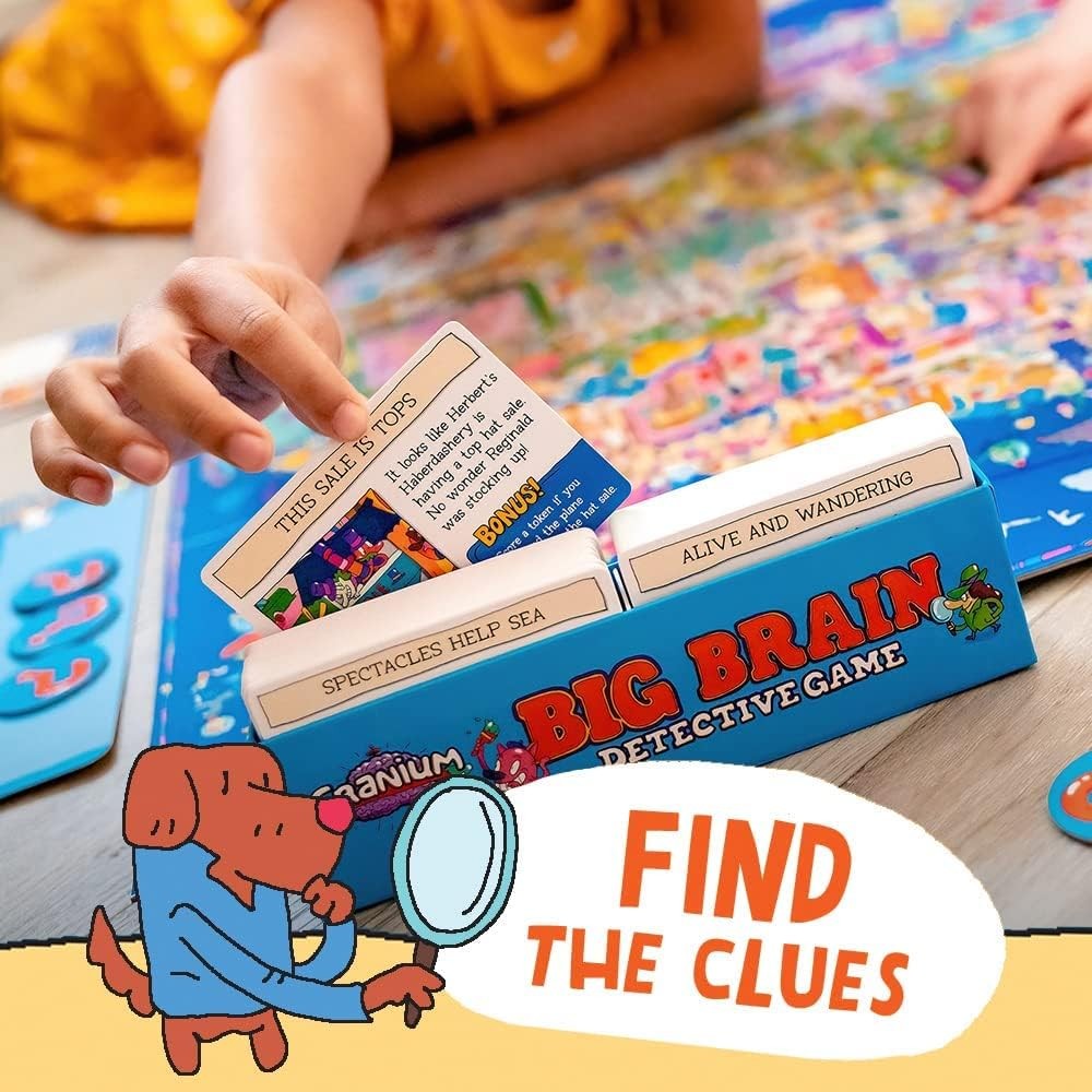Funko Cranium Big Brain Detective Game For 1-4 Players Ages 5 And Up 69252