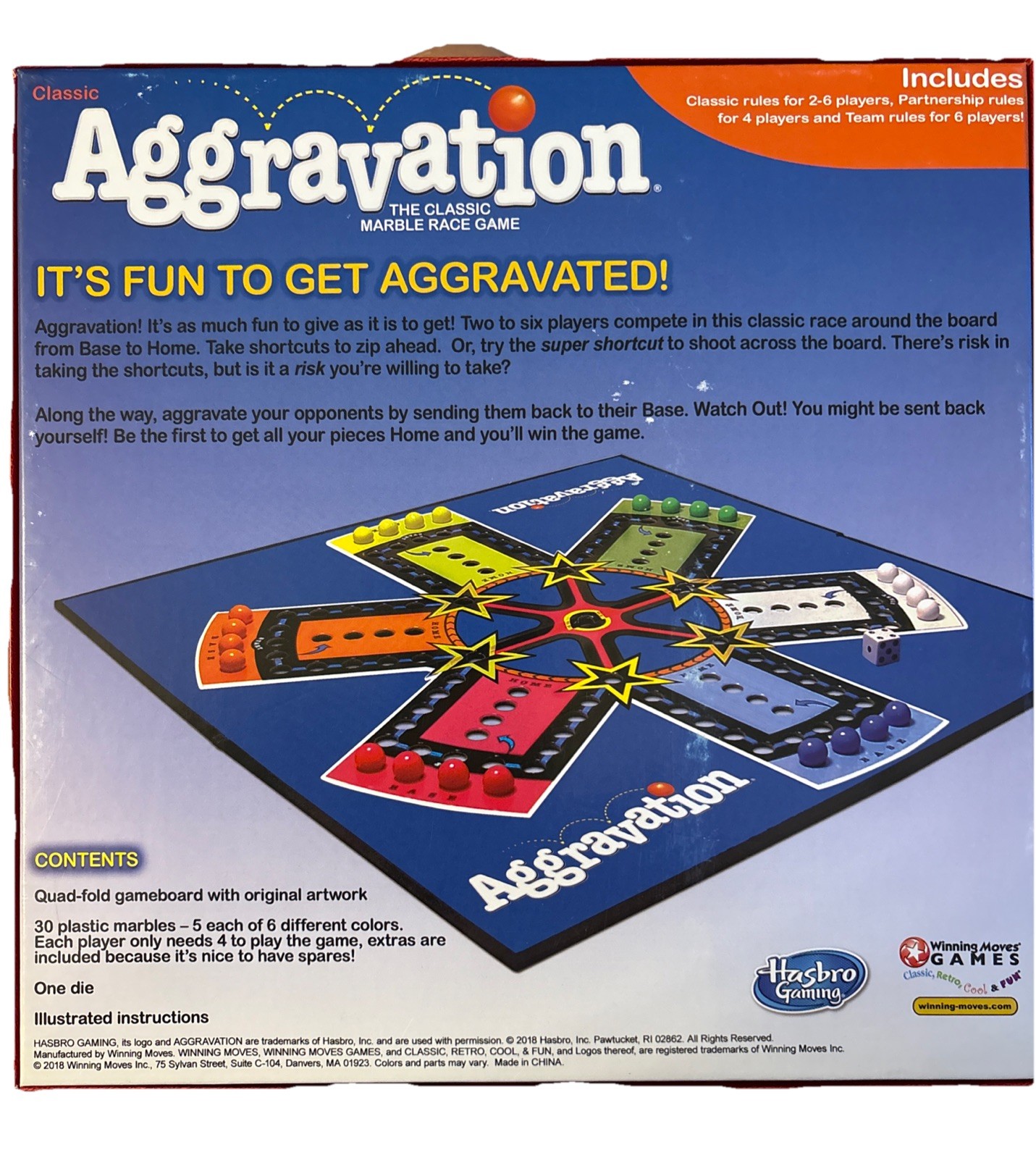 Aggravation Board Game – Family Game Night Kids & Adults Original Retro Classic