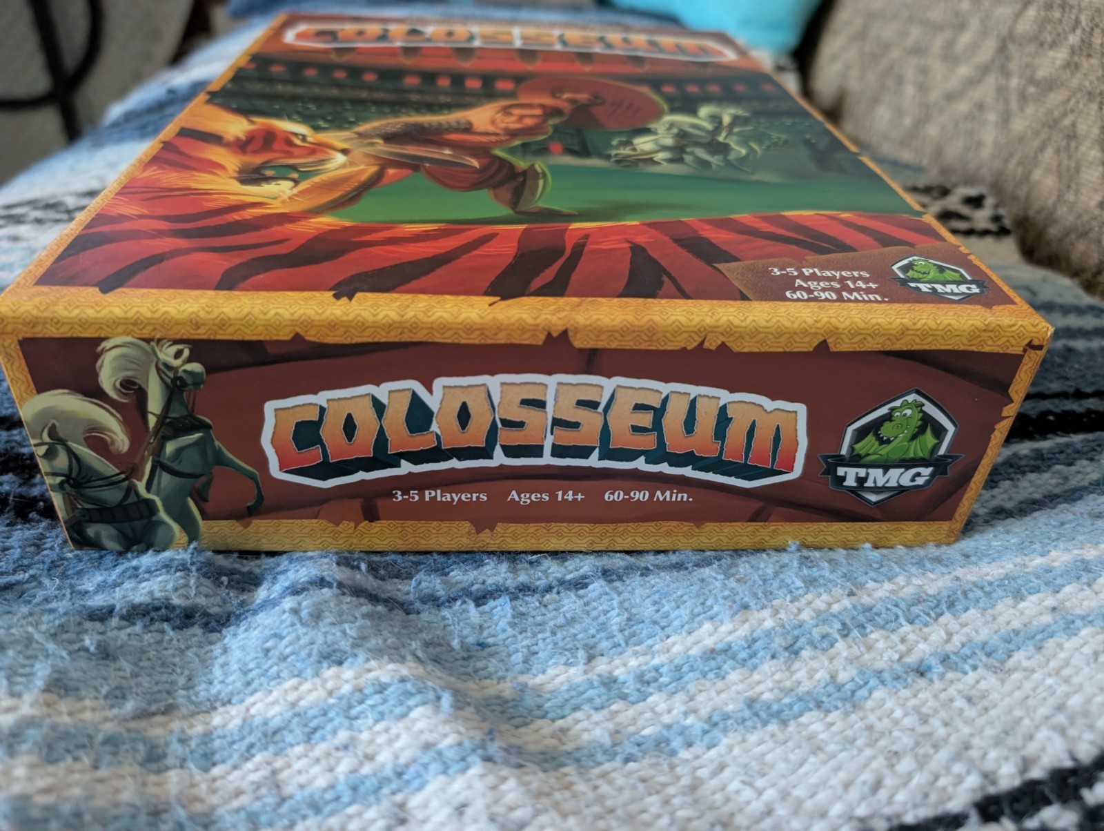 TMG Colosseum Kickstarter Emperor’s Edition Board Game With Metal Coins Unplayed