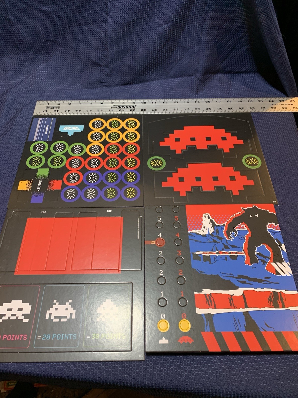 Space Invaders Buffalo Games Video Game Table Top 1-4 players Board Game