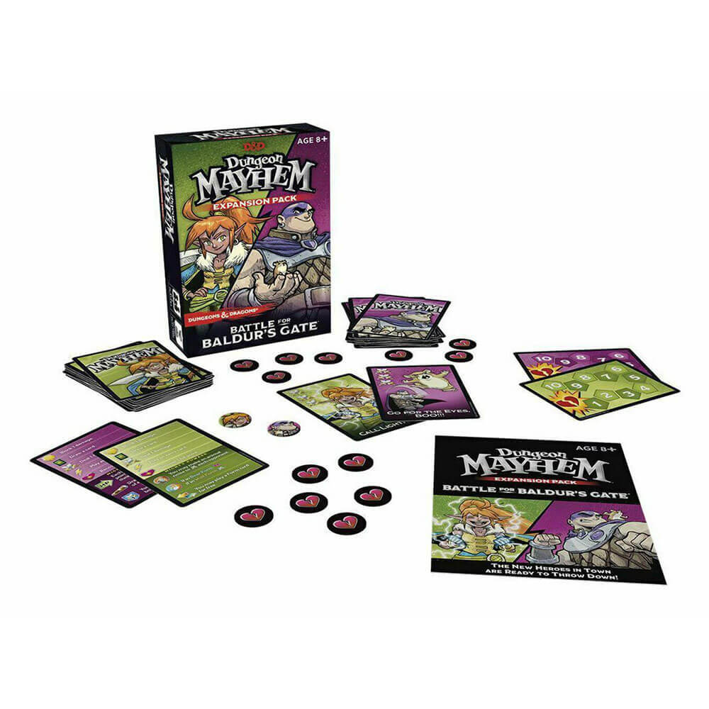 Wizards Of The Coast D and D Dungeon Mayhem Exp Battle Baldurs Gate Board Game