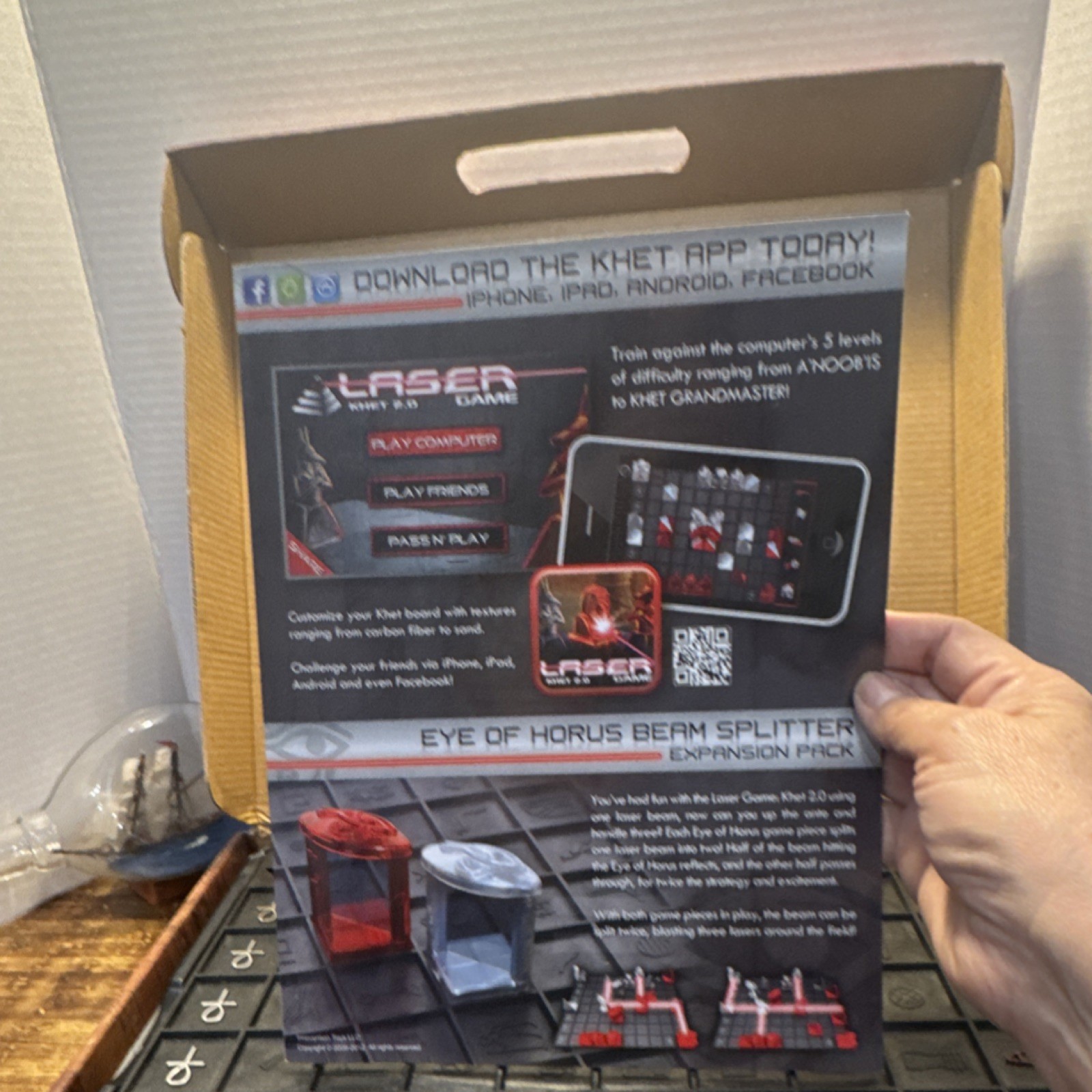 Laser Game Khet 2.0 Board Game Real Lasers Batteries Included Mensa Select Award