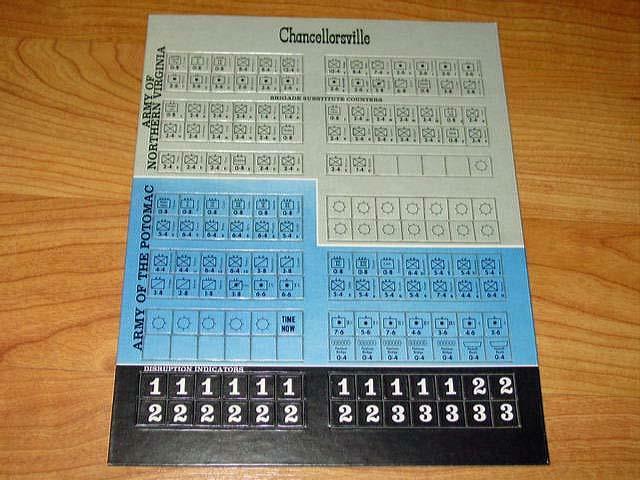 Avalon Hill CHANCELLORSVILLE Game – American Civil War (UNPUNCHED) – 2nd Edition