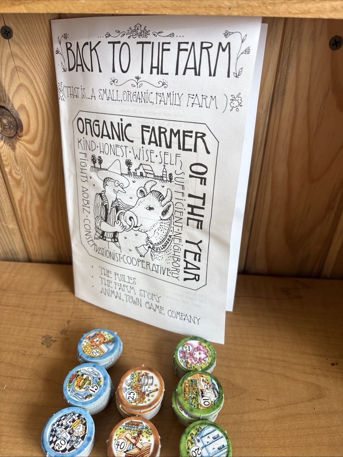 RARE 1st Edition 1977 Back to The Farm Board Game by Animal Town Game 🔥🔥🔥