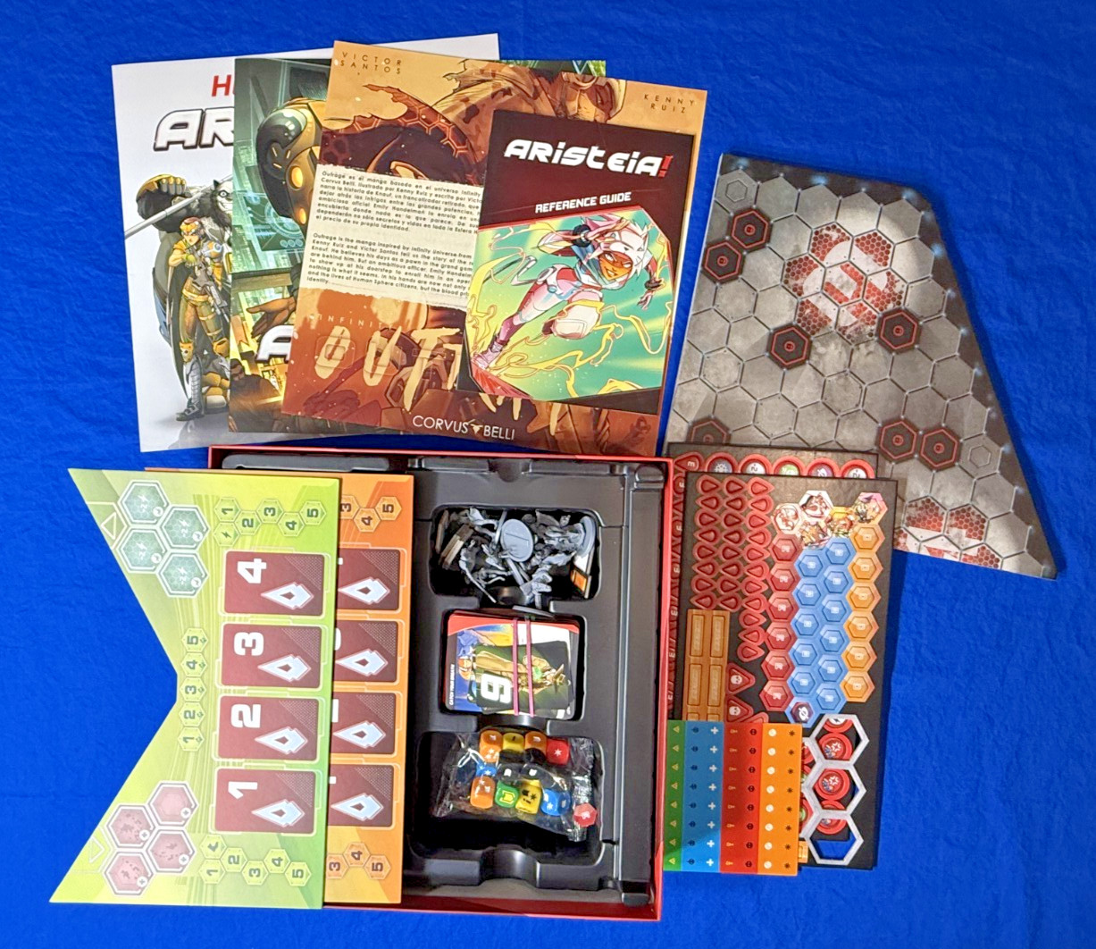 Aristeia! Ultimate Sports Show New Unpunched Board Game Corvus Belli Infinity