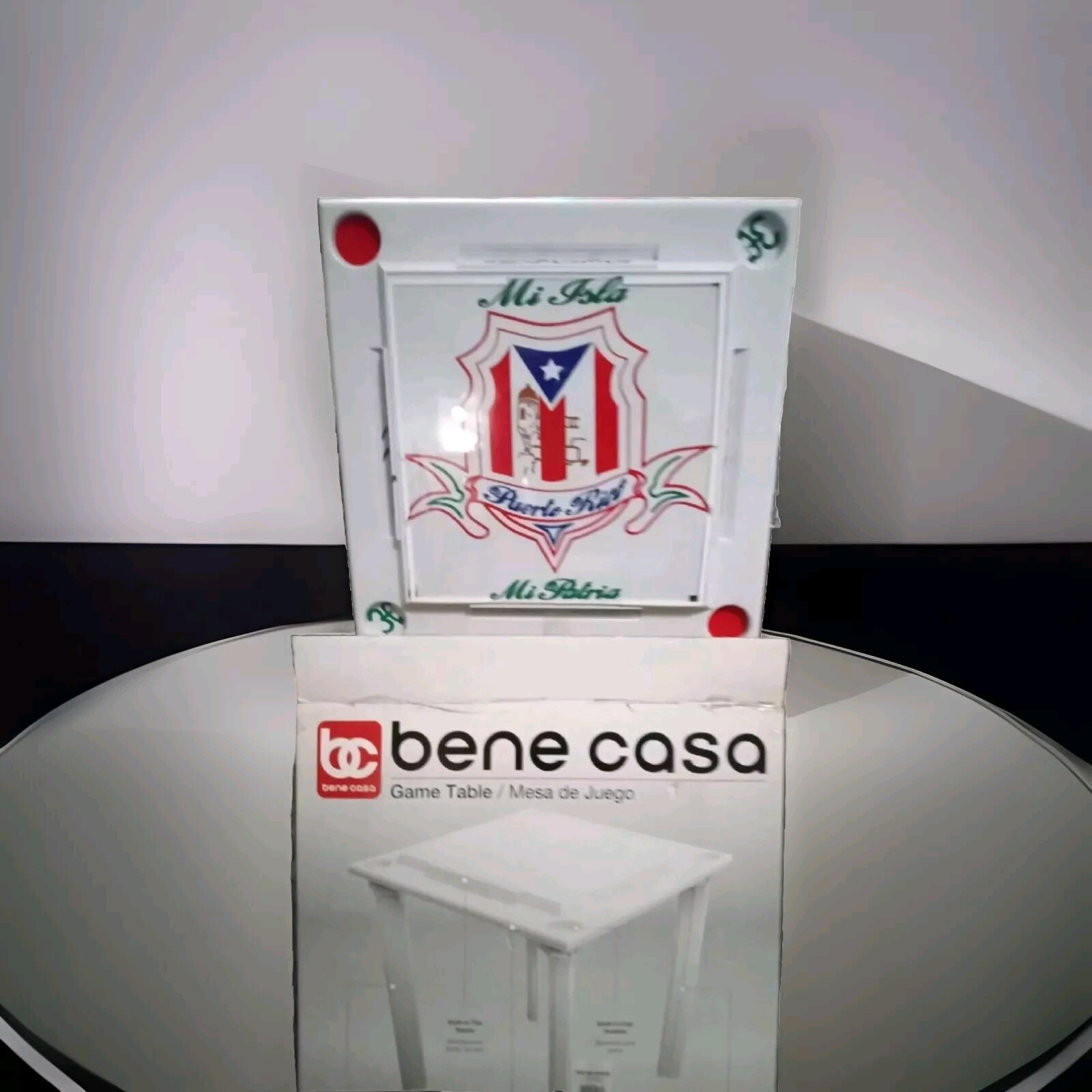 Custom Domino Table With Custom Graphics Embossed With Your Favorite Design.