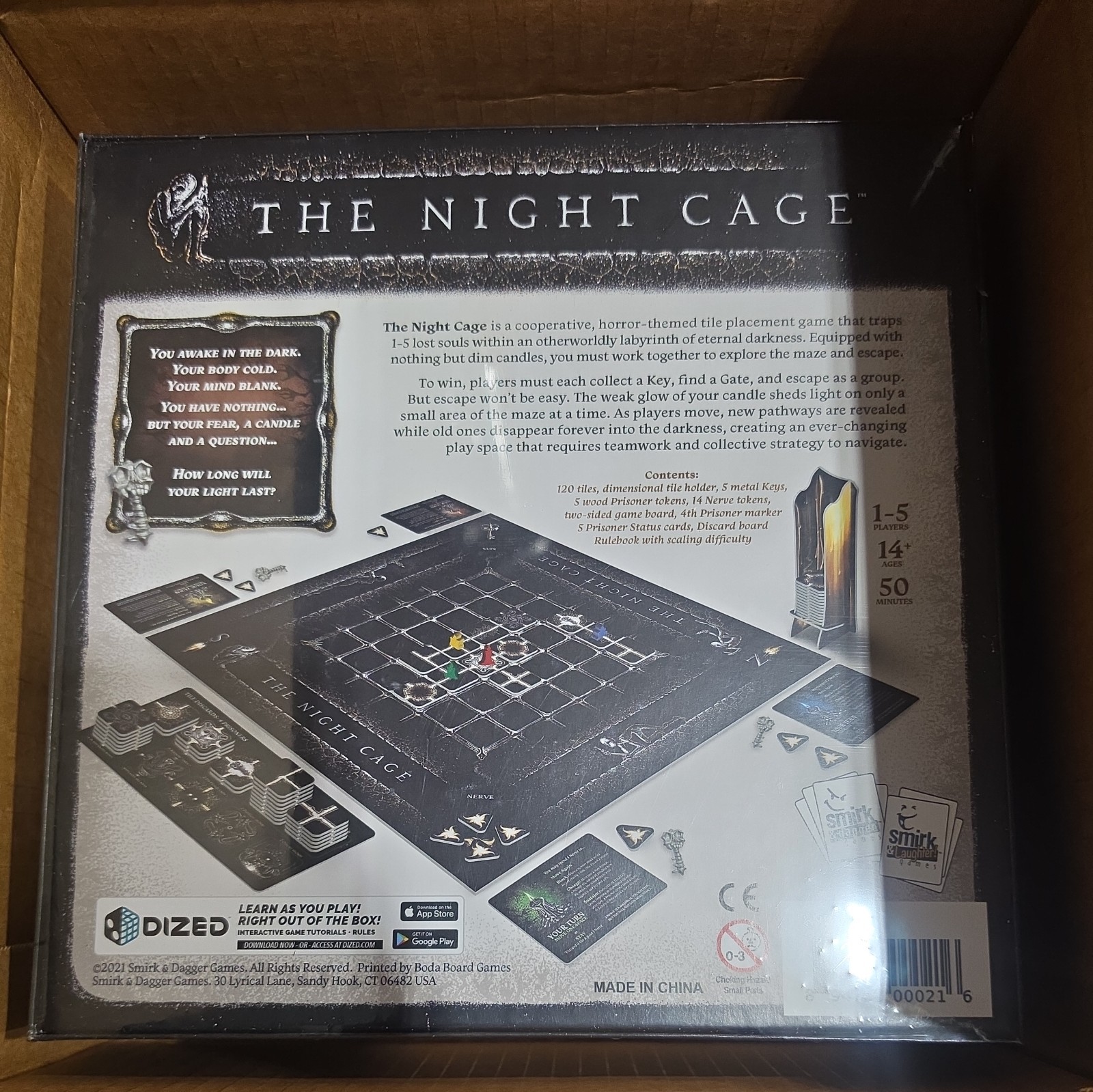 Smirk & Dagger The Night Cage Board Game