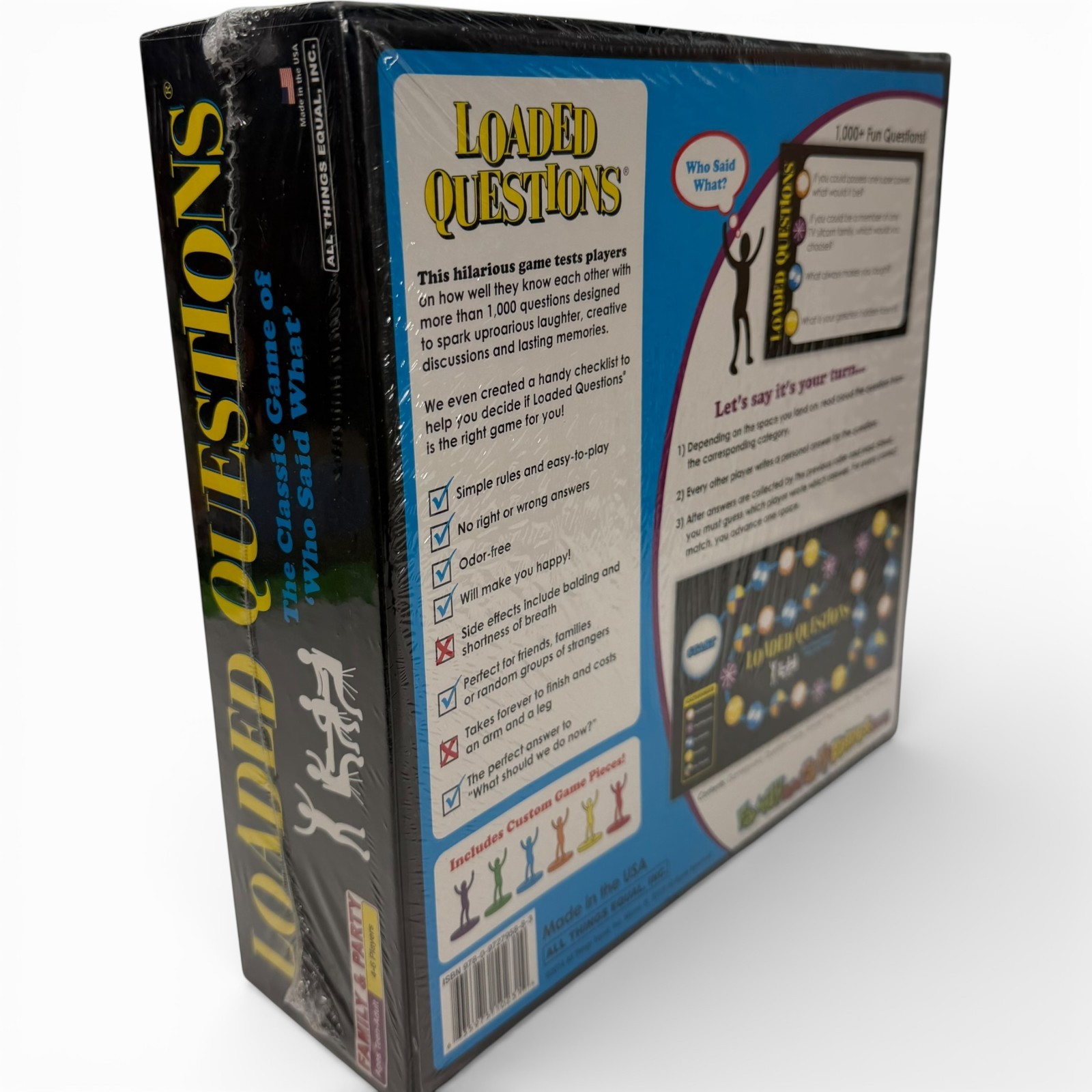LOADED QUESTIONS Family & Party Game 4-6 Players Teen to Adult All Things Equal