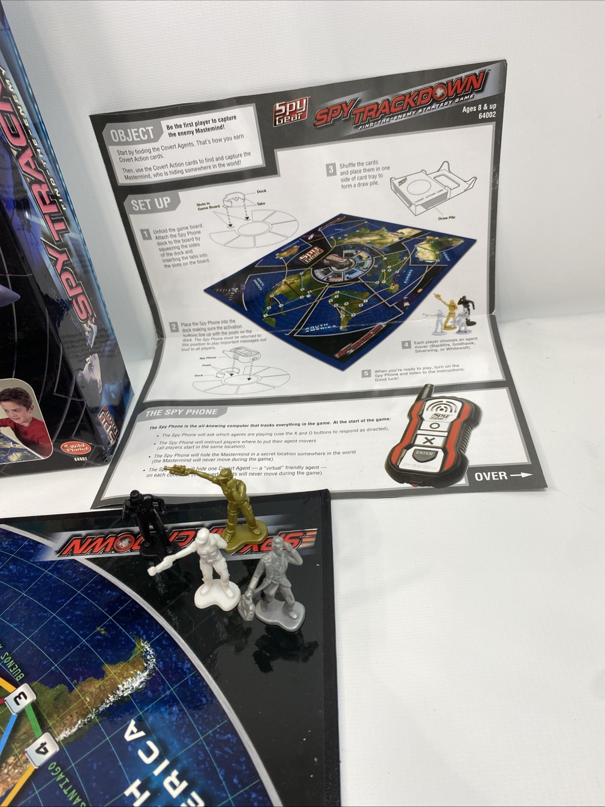 Spy Trackdown Game (For Parts, NOT Complete) Missing Some Cards (Read)