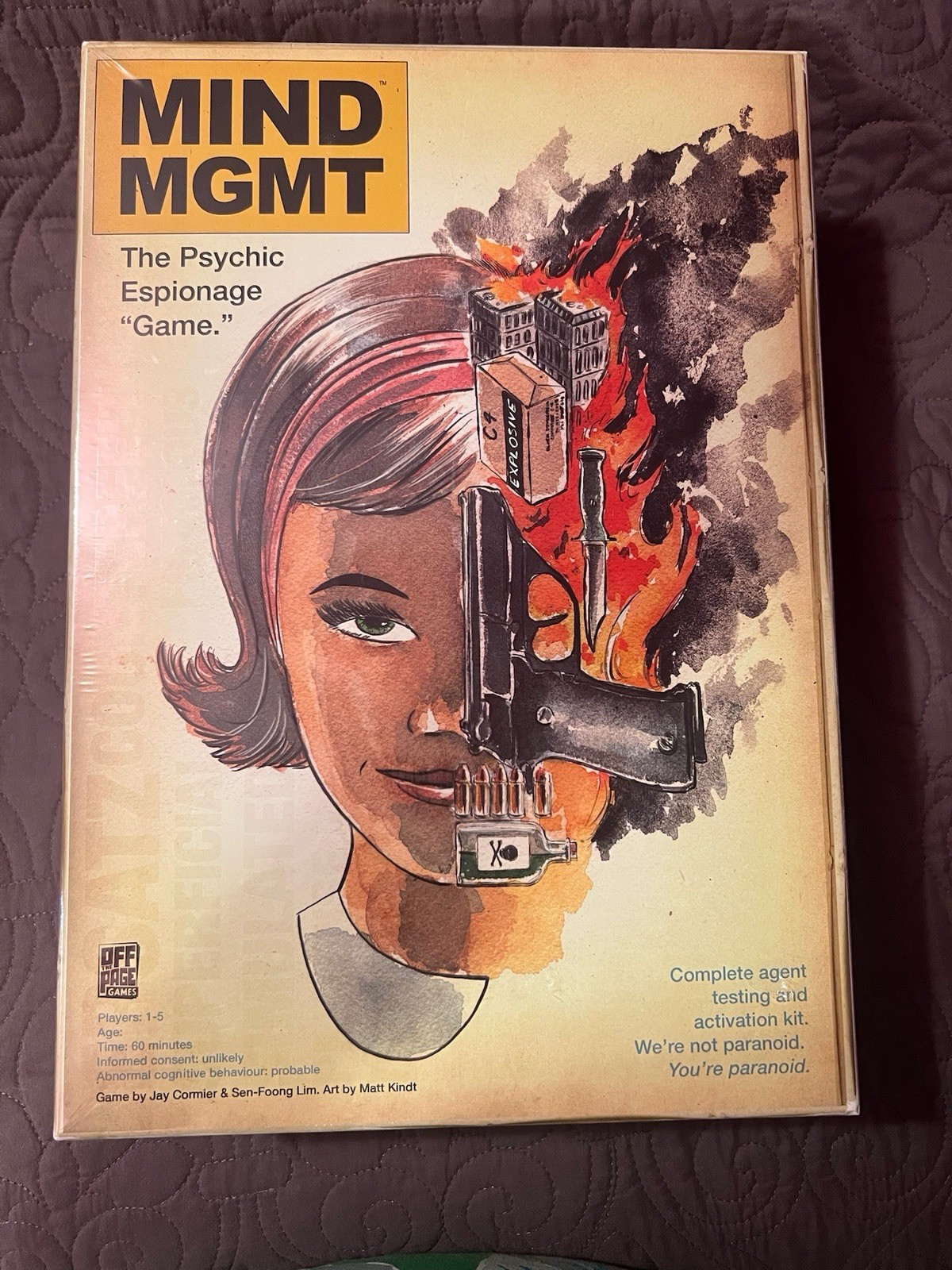 Mind MGMT KS DELUXE Ed. w/secret missions! Psychic Espionage Game – Off the Page