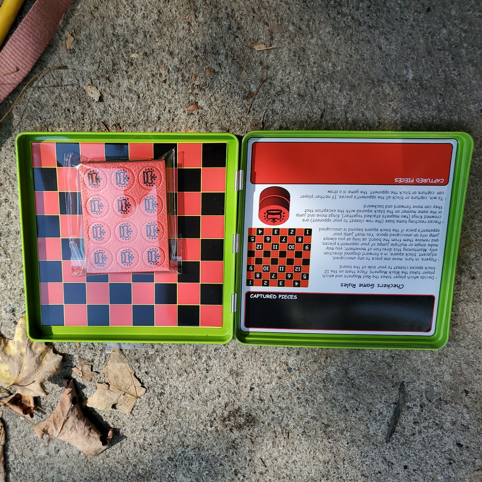 Playmonster Take N Play Checkers Magnetic Travel Game # 675