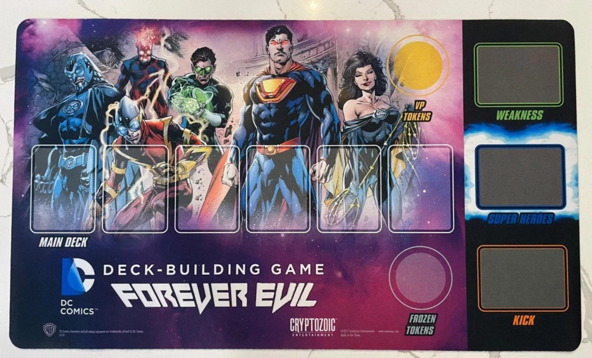 DC Deck Building Game Forever Evil Promo Playmat 2017 OP Kit (MINT CONDITION)