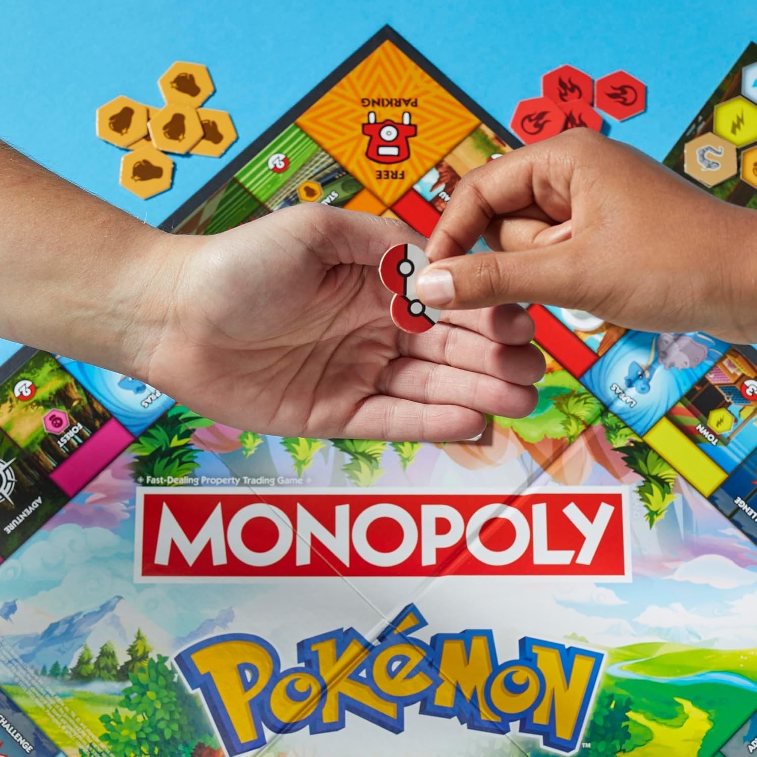 Monopoly Pokémon Edition Board Game Fun Family Games 2 to 4 Players