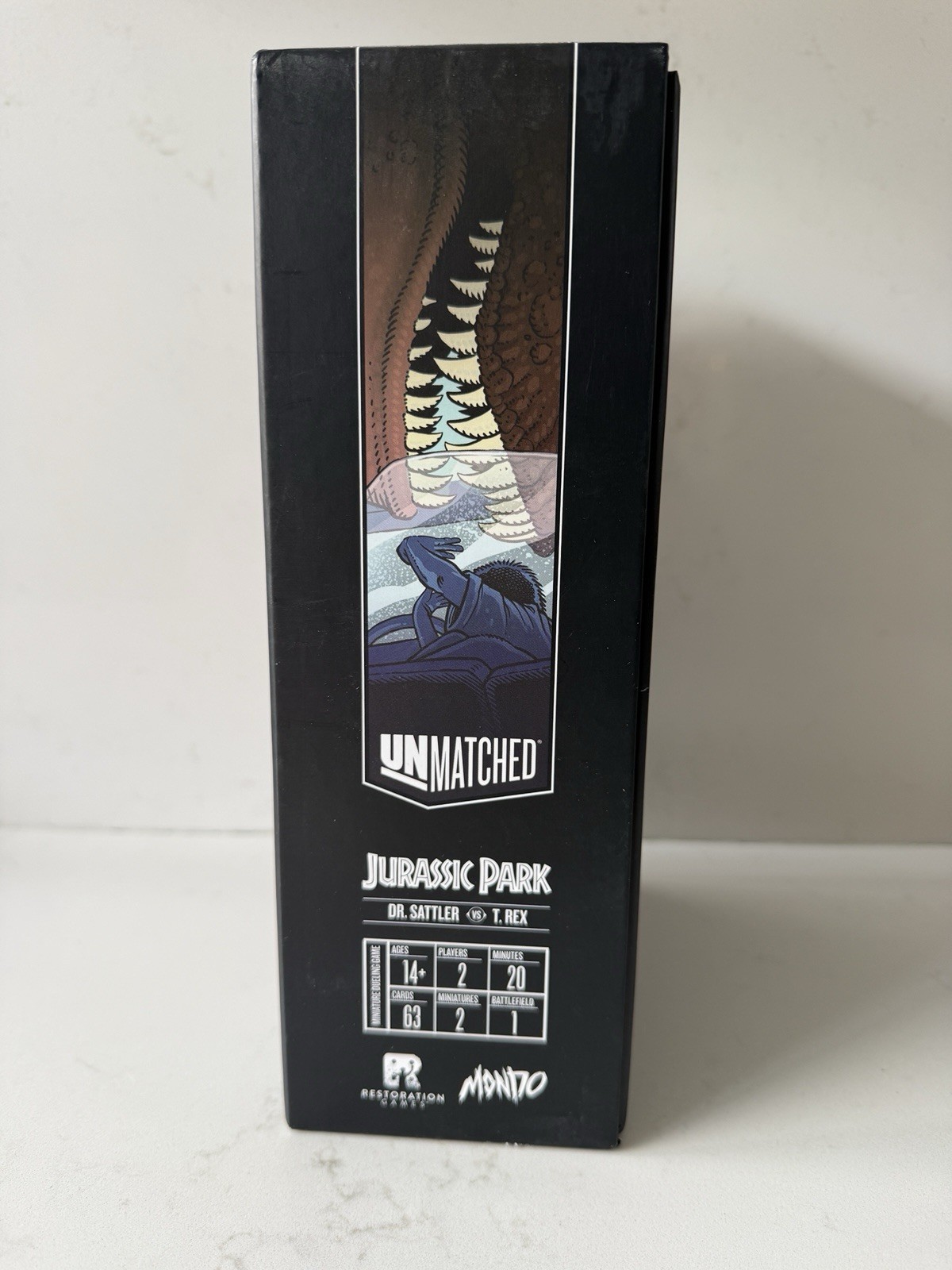 Restoration Games – Unmatched: Jurassic Park – Dr. Sattler VS T.Rex – COMPLETE!