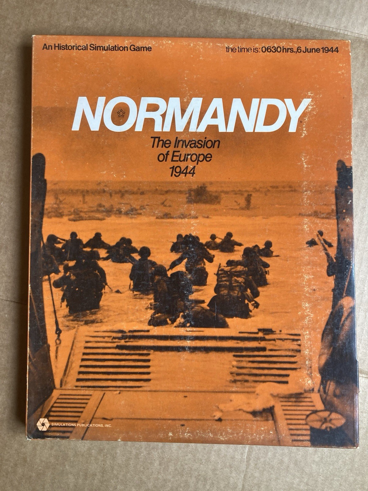 SPI Wargame Normandy WW2 Invasion 1972 Ed Flat box