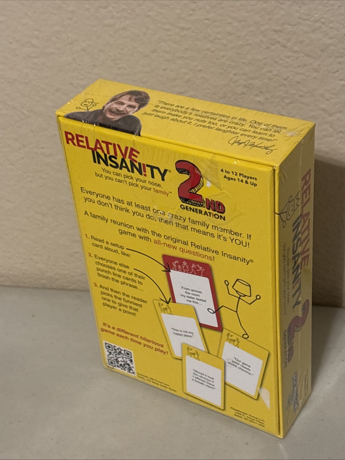 Relative Insanity 2nd Generation Party Game Ages 14 + 4-12 Players NEW Sealed