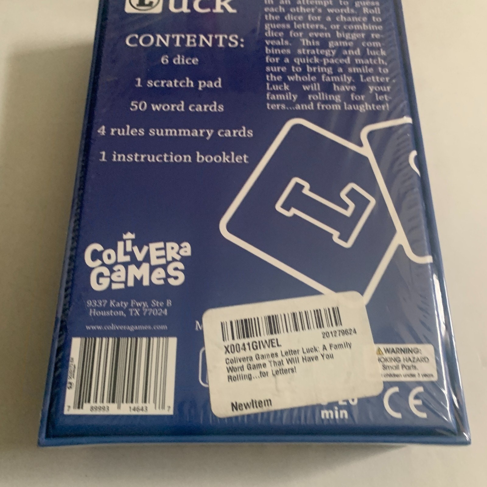 Letter Luck: A Family Word Game That Will Have You Rolling For Letters RARE