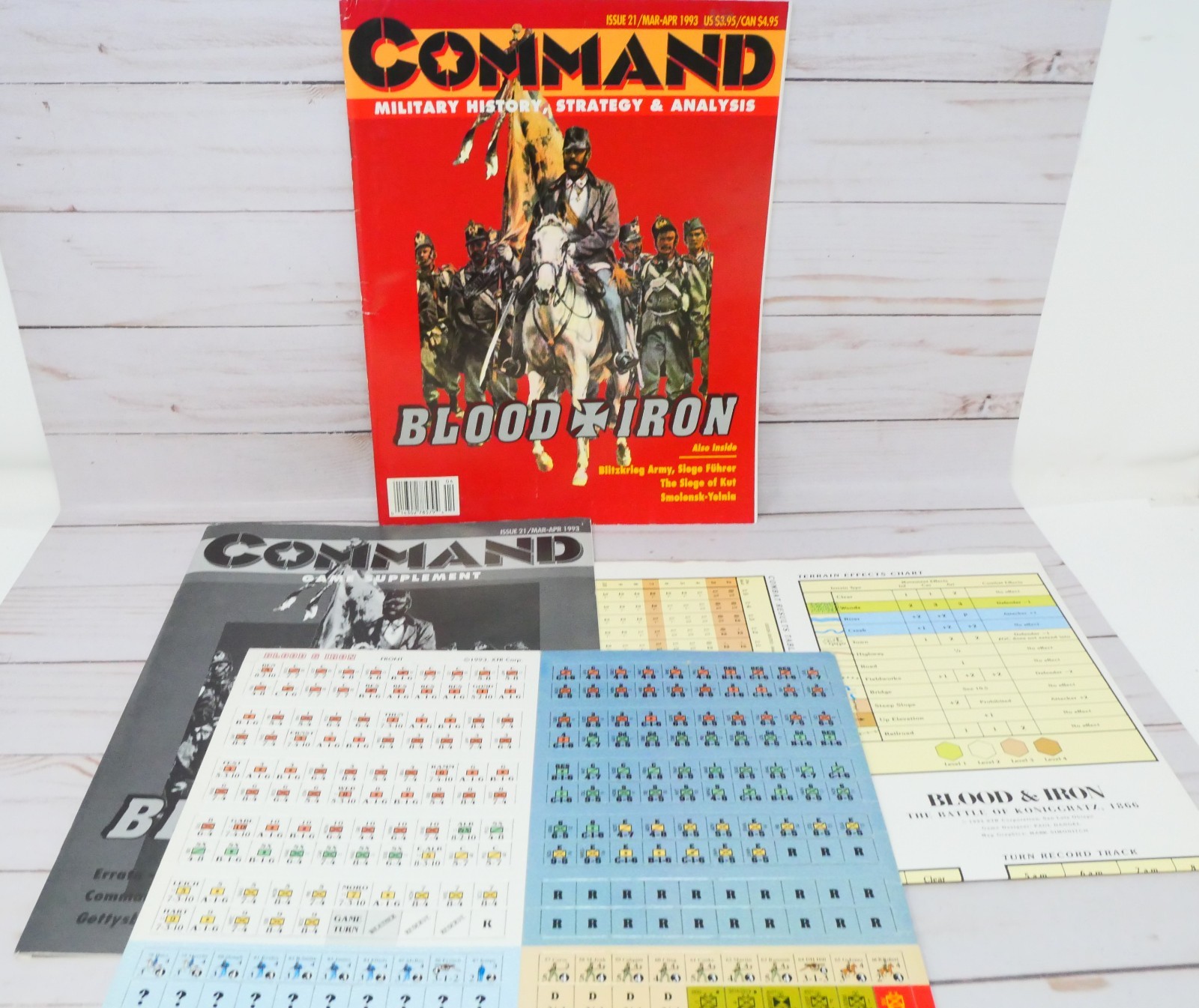 Command Magazine 21, Blood & Iron: Battle of Koniggratz 1866 Complete-Unpunched