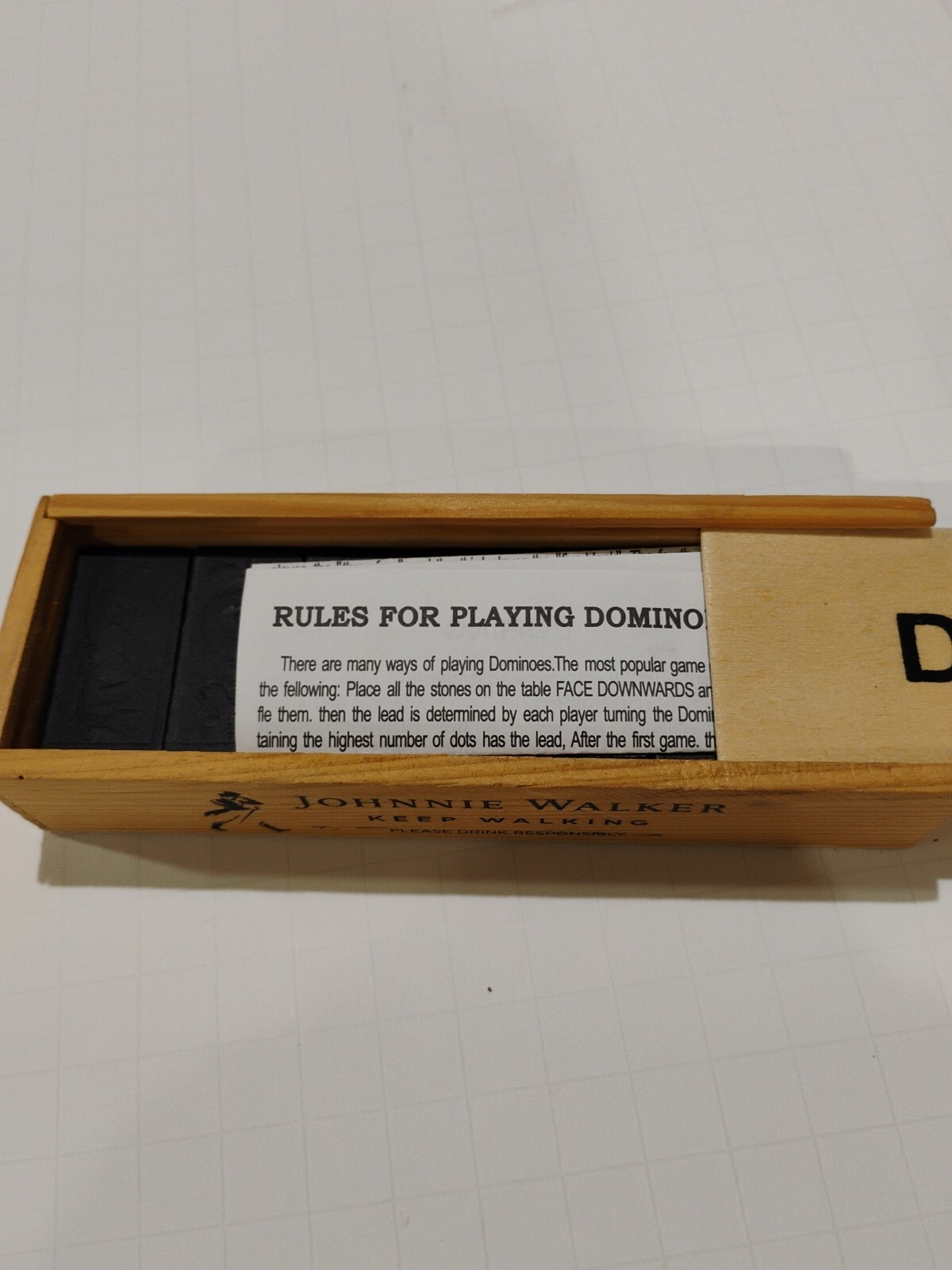 Johnnie Walker Keep Walking Mini Domino Set Never Played