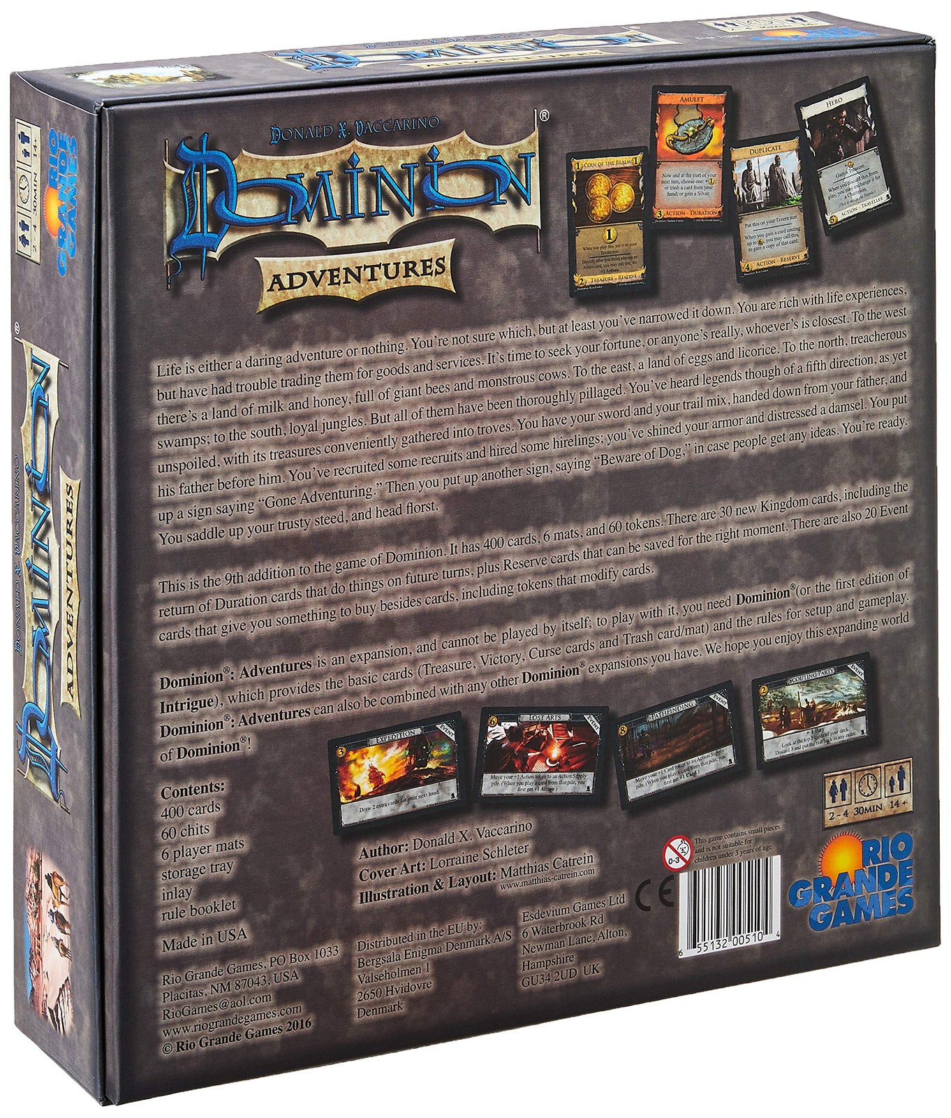 Dominion Adventures Expansion Card Game for 2-6 Players