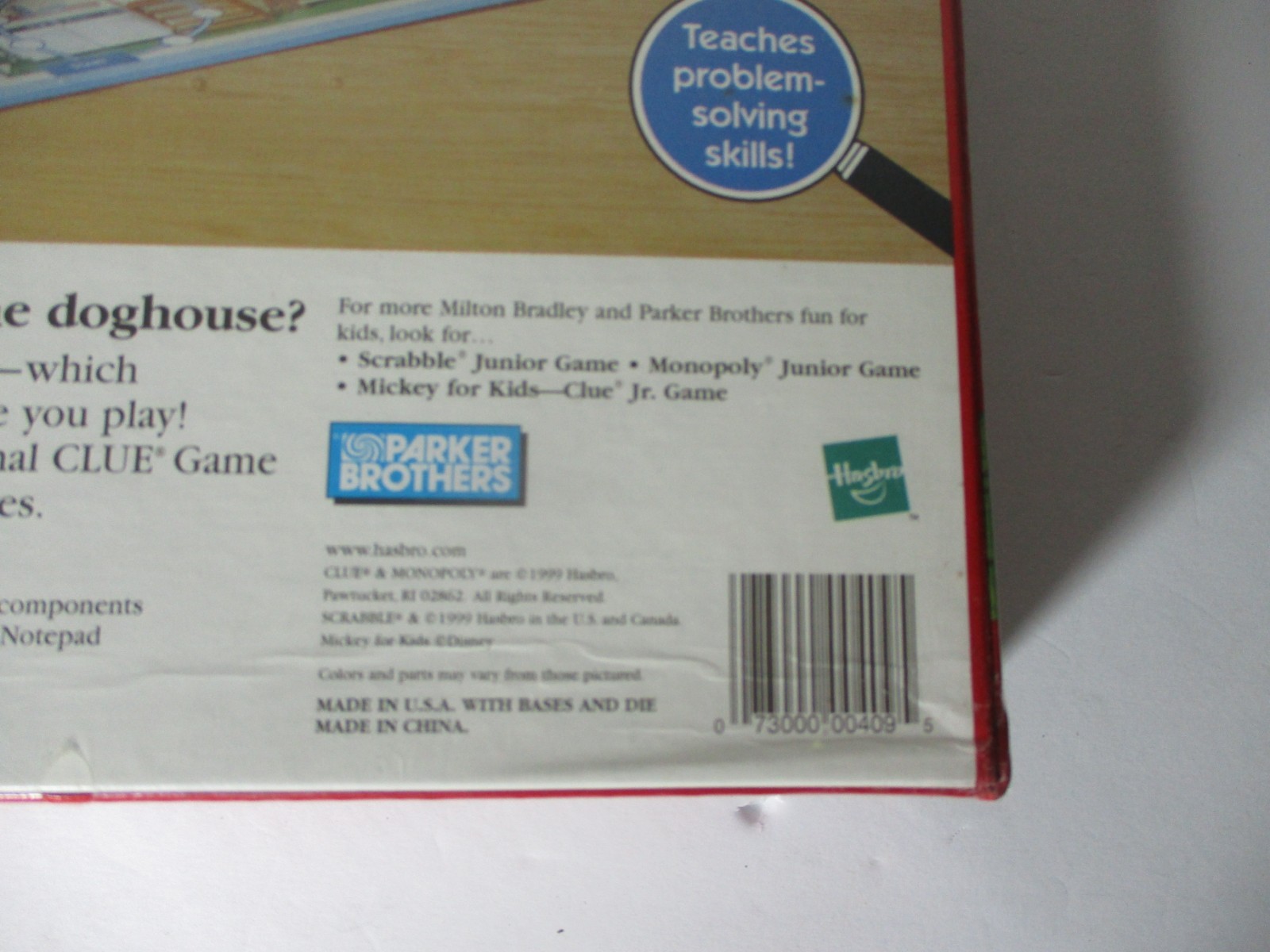Hasbro Clue Jr The Case of the Hidden Toys Board Game Problem Solving NEW SEALED