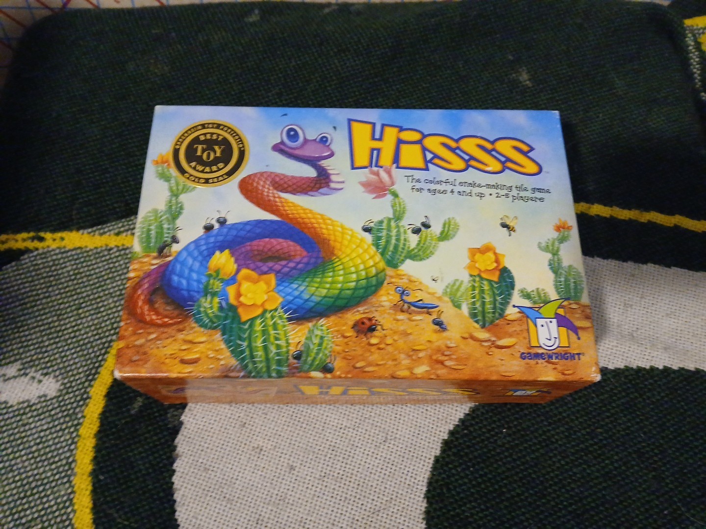 HISSS The Colorful Snake Making Tile Matching Game Gamewright Complete VG Cond