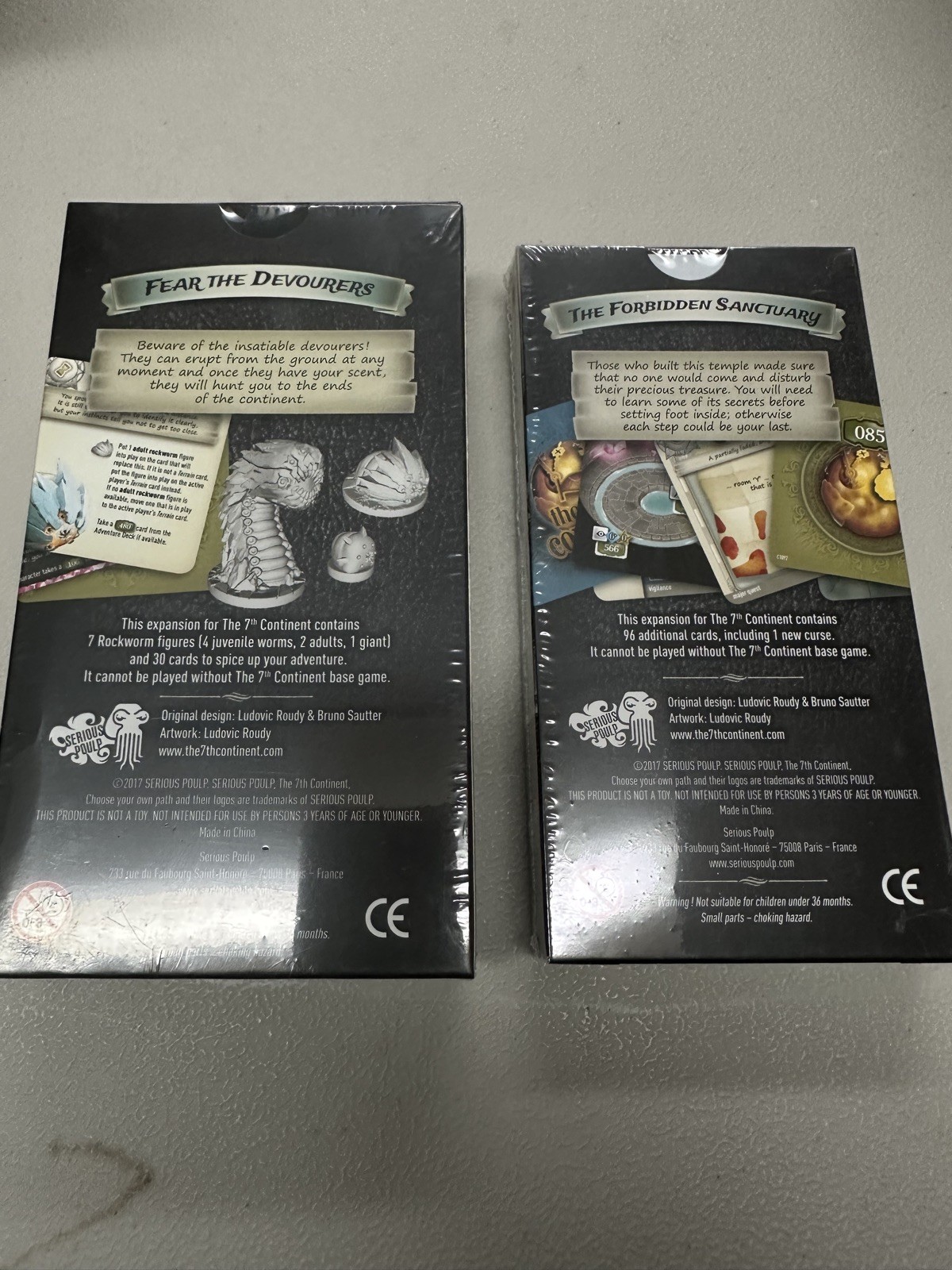 7th Continent Fear The Devourers & Forbidden Sanctuary Board Game Expansions New