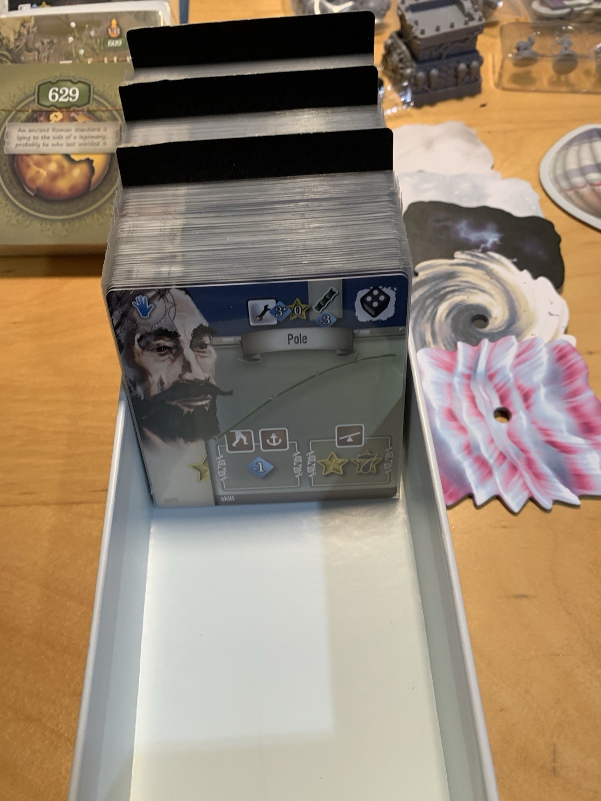 The 7th Continent Board Game + What Goes Up Expansion, Kickstarter Versions