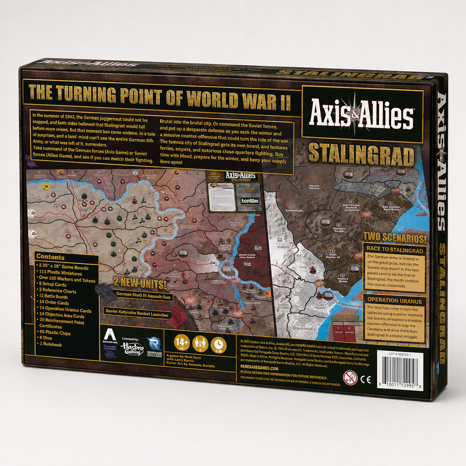 Axis & Allies Stalingrad WWII Strategy Board Game 150+ Miniatures 2-Player NIB