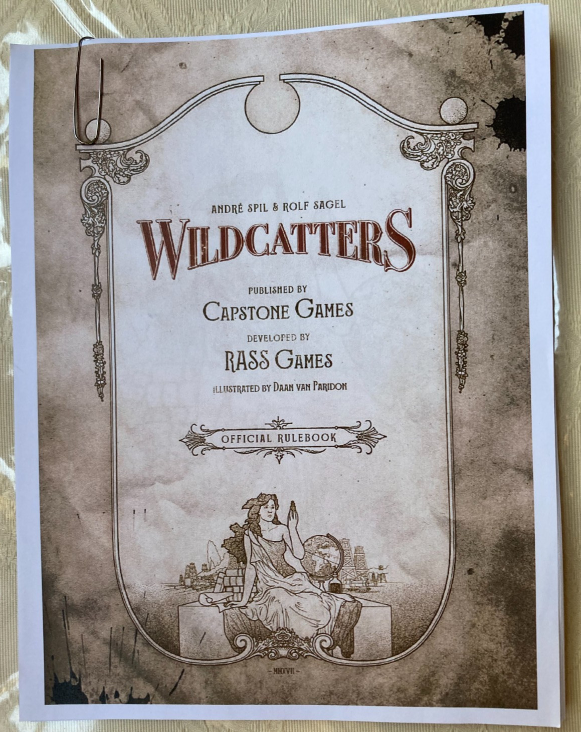 WILDCATTERS Board Game Limited 1st Edition with Signed Card (Rass Games 2013)