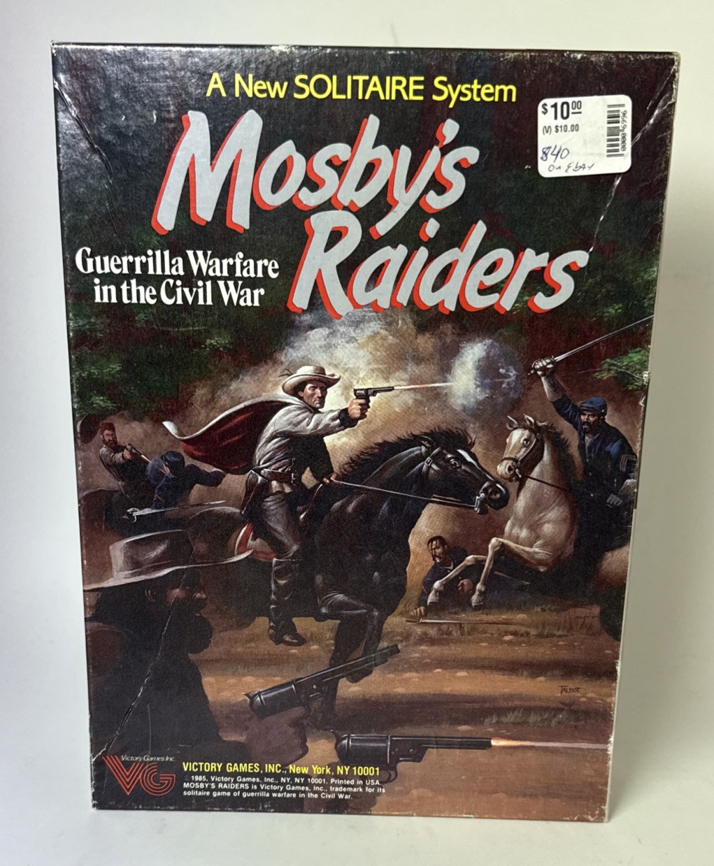 Mosby’s Raiders: Guerilla Warfare in the Civil War 1985 Solitaire Board Game