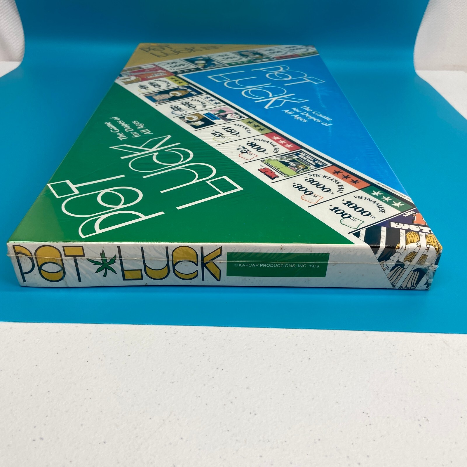Vintage Rare POT LUCK Board Game 1979 Kapcar Monopoly Cannabis Weed NEW SEALED!!