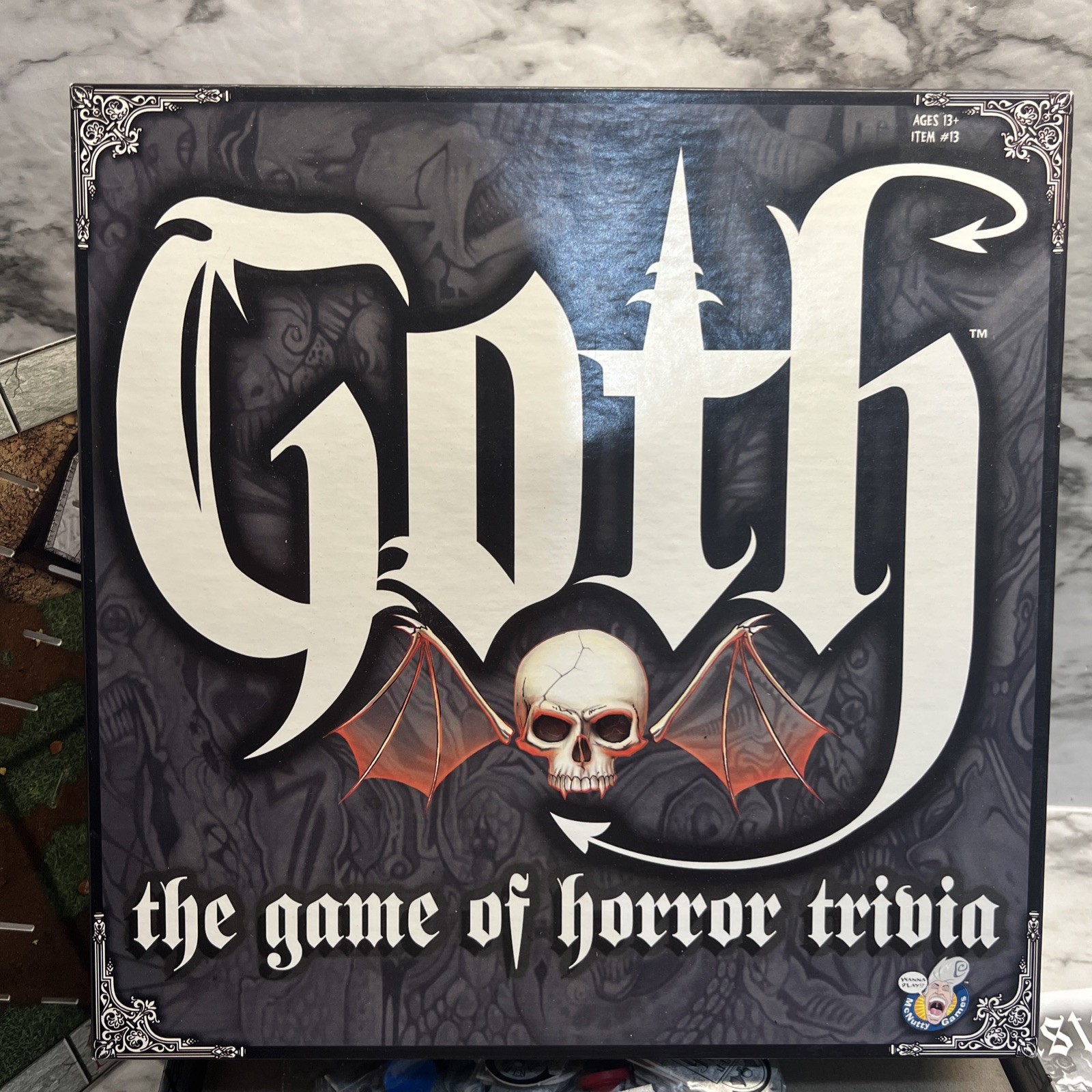 Goth The Game Of Horror Trivia Board Game used great shape