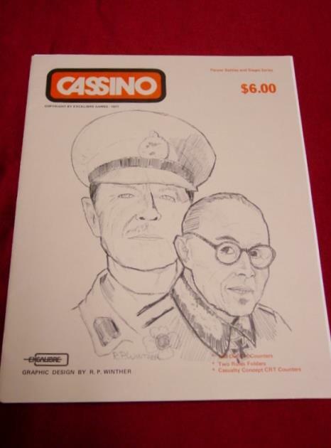 1977 Excalibre Games : CASSINO game – Panzer Battles & Sieges Series (PUN)