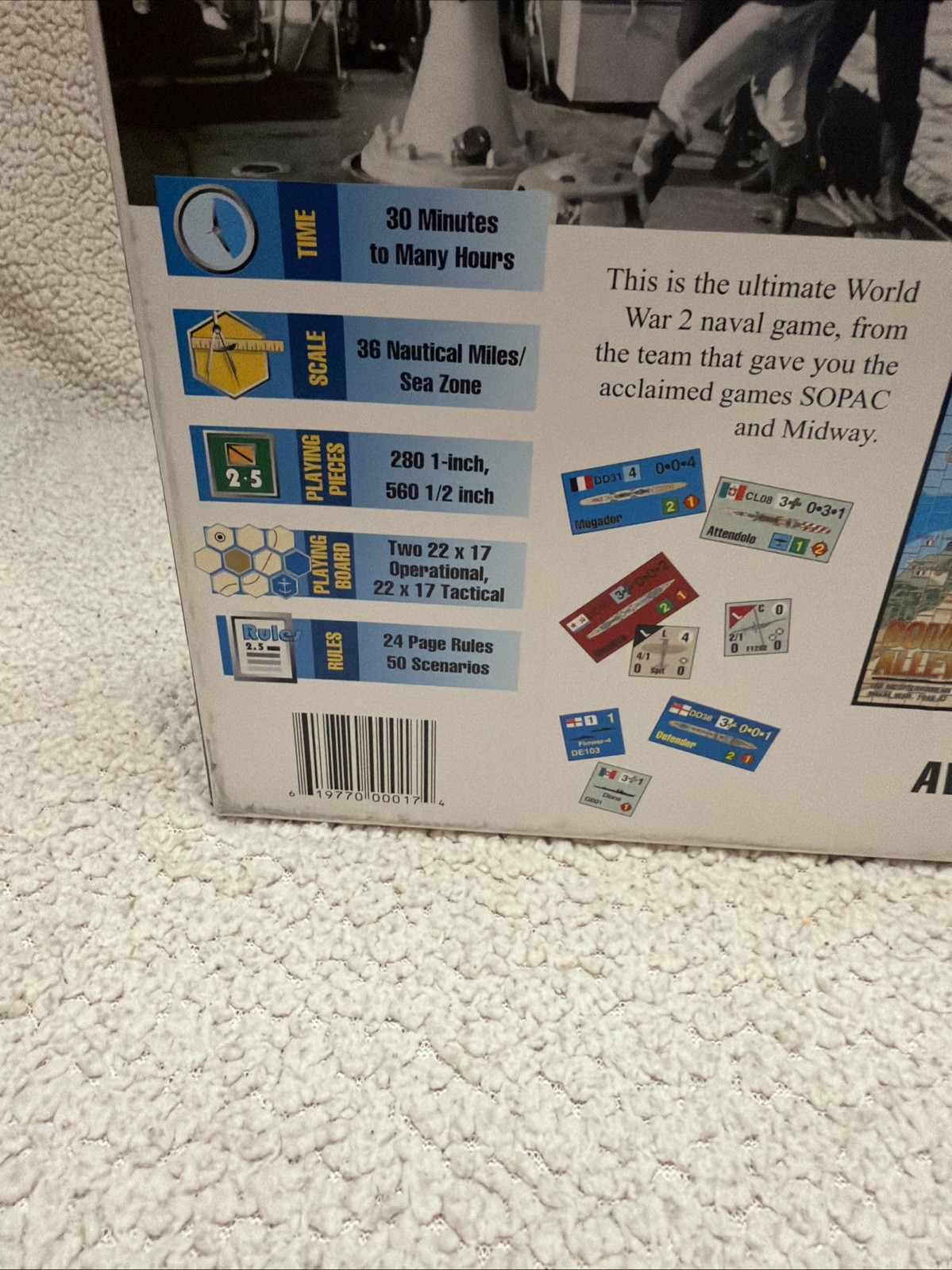 Bomb Alley Mediterranean Naval War 1940-43 Avalanche Press Unpunched Complete