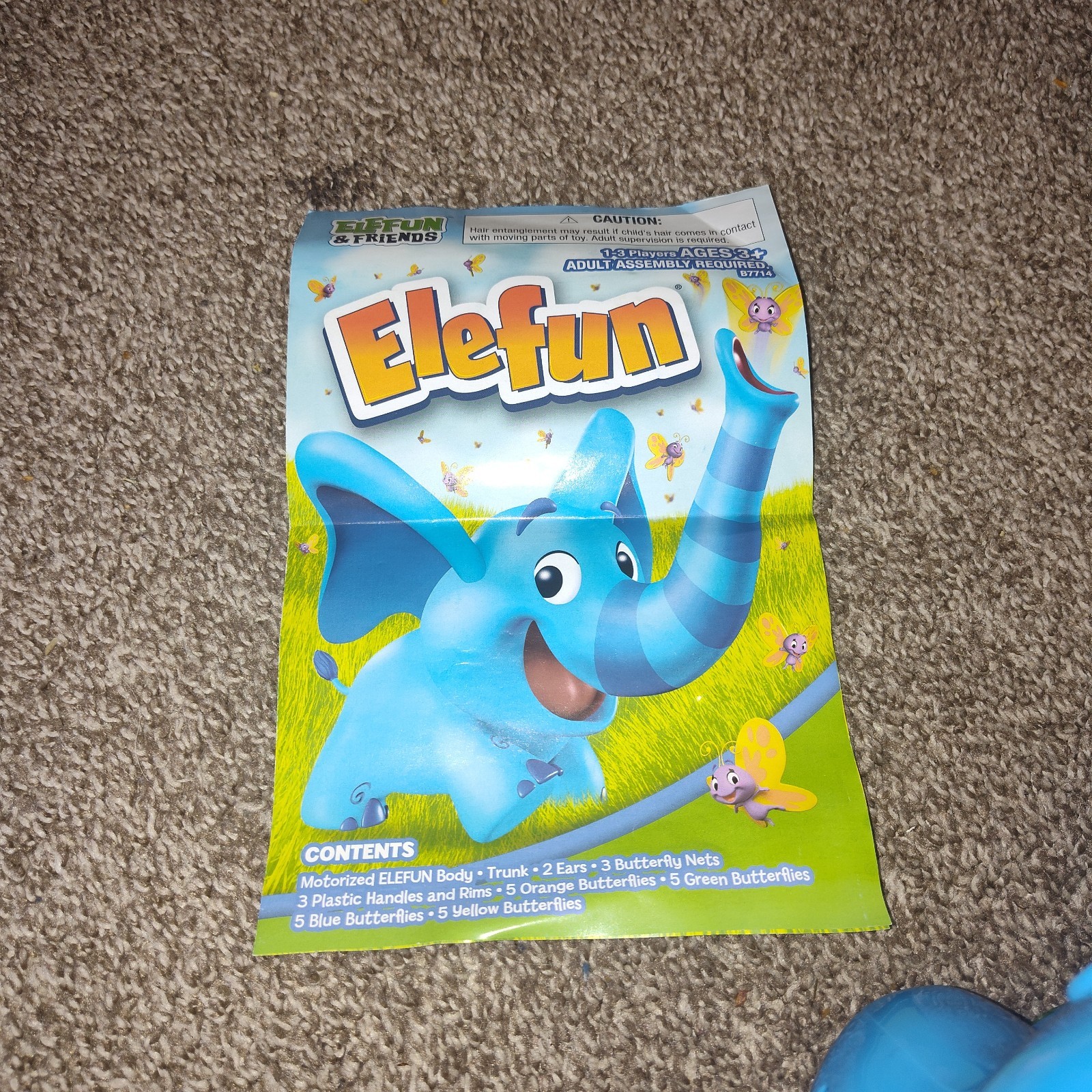 ELEFUN Butterfly Catching Game TESTED & WORKING Missing A Couple Butterfly 2020