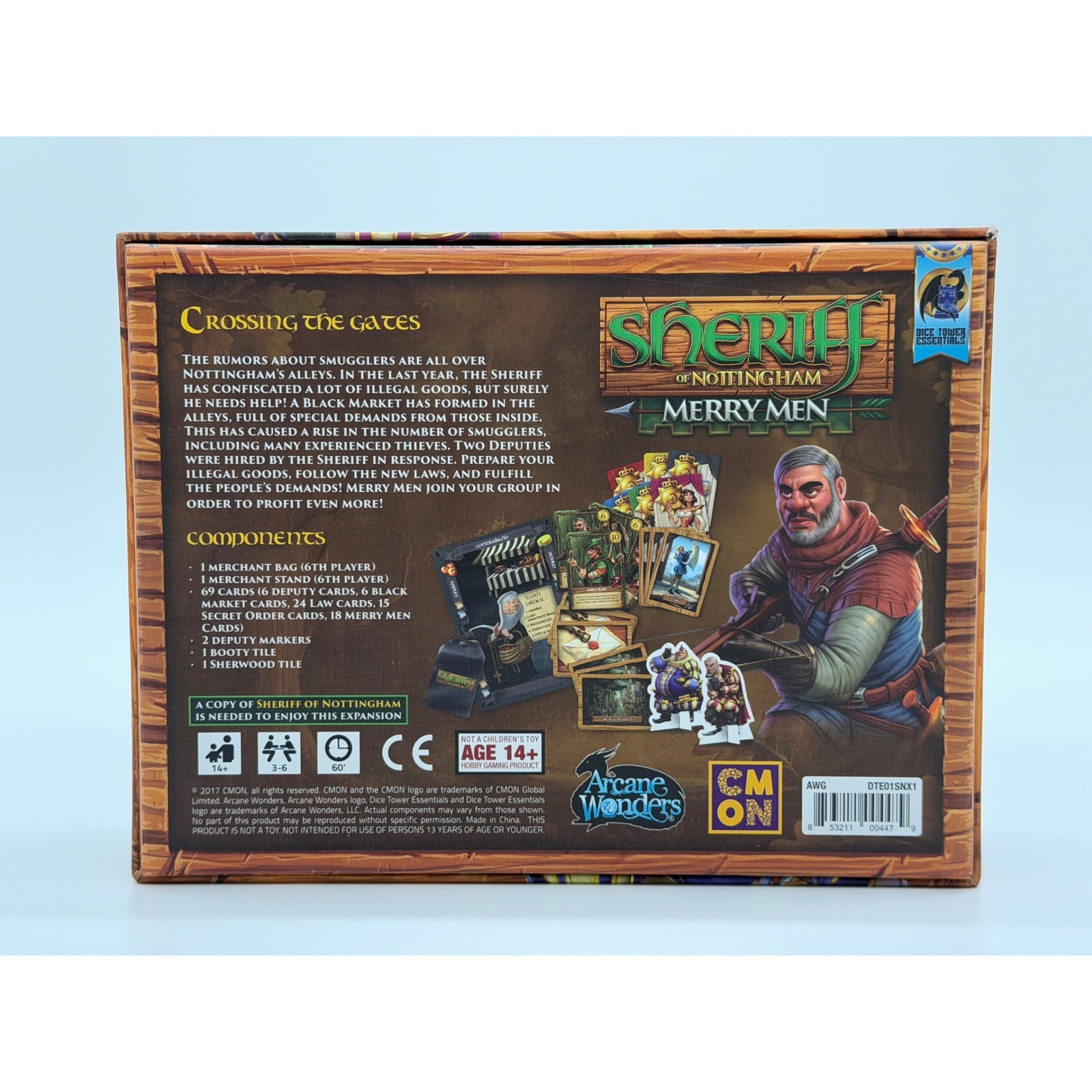 Arcane Wonders Sheriff Of Nottingham Board Game Merry Men Expansion Bundle Set
