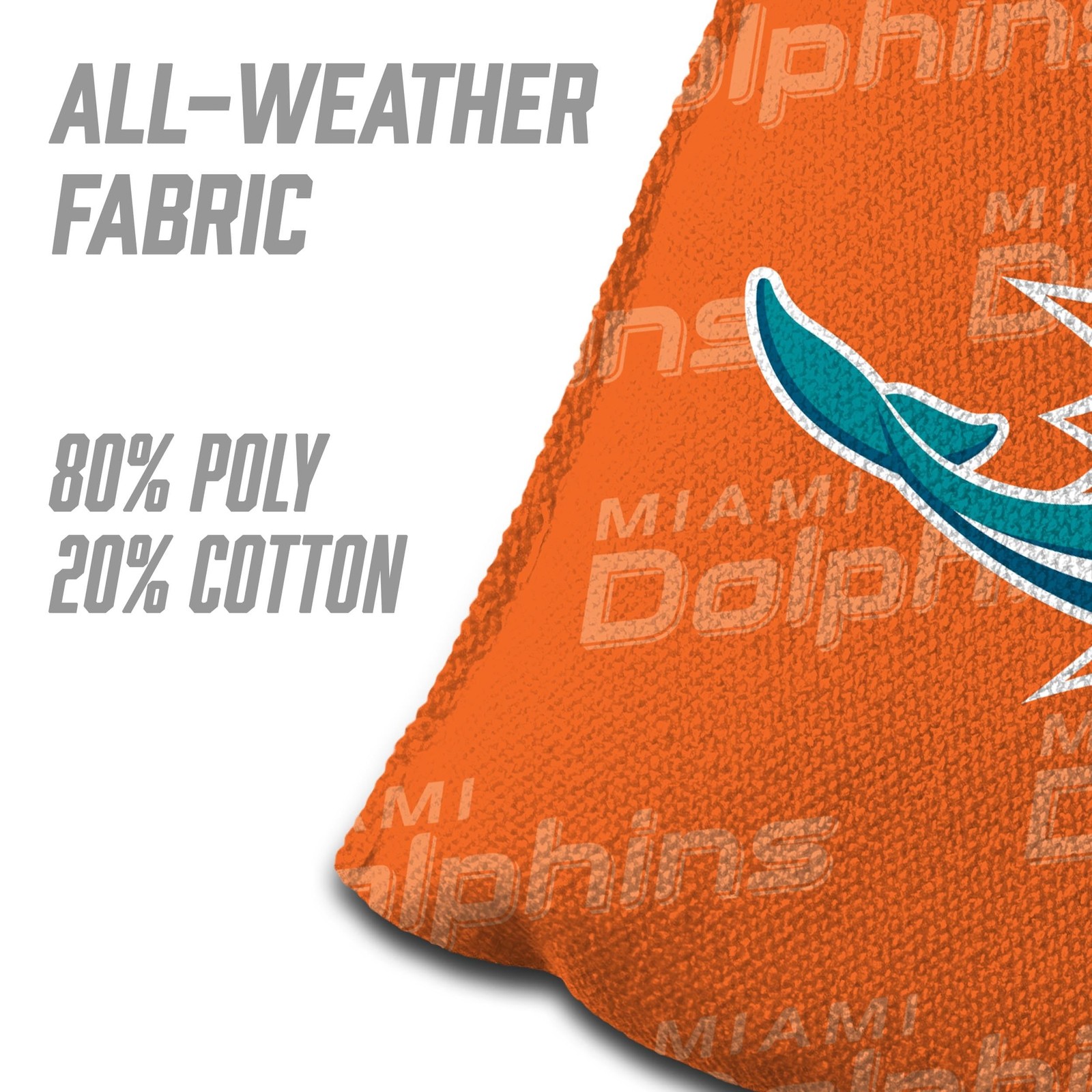 YouTheFanCornhole Bags – 4PK Miami Dolphins Miami Dolphins – Orange