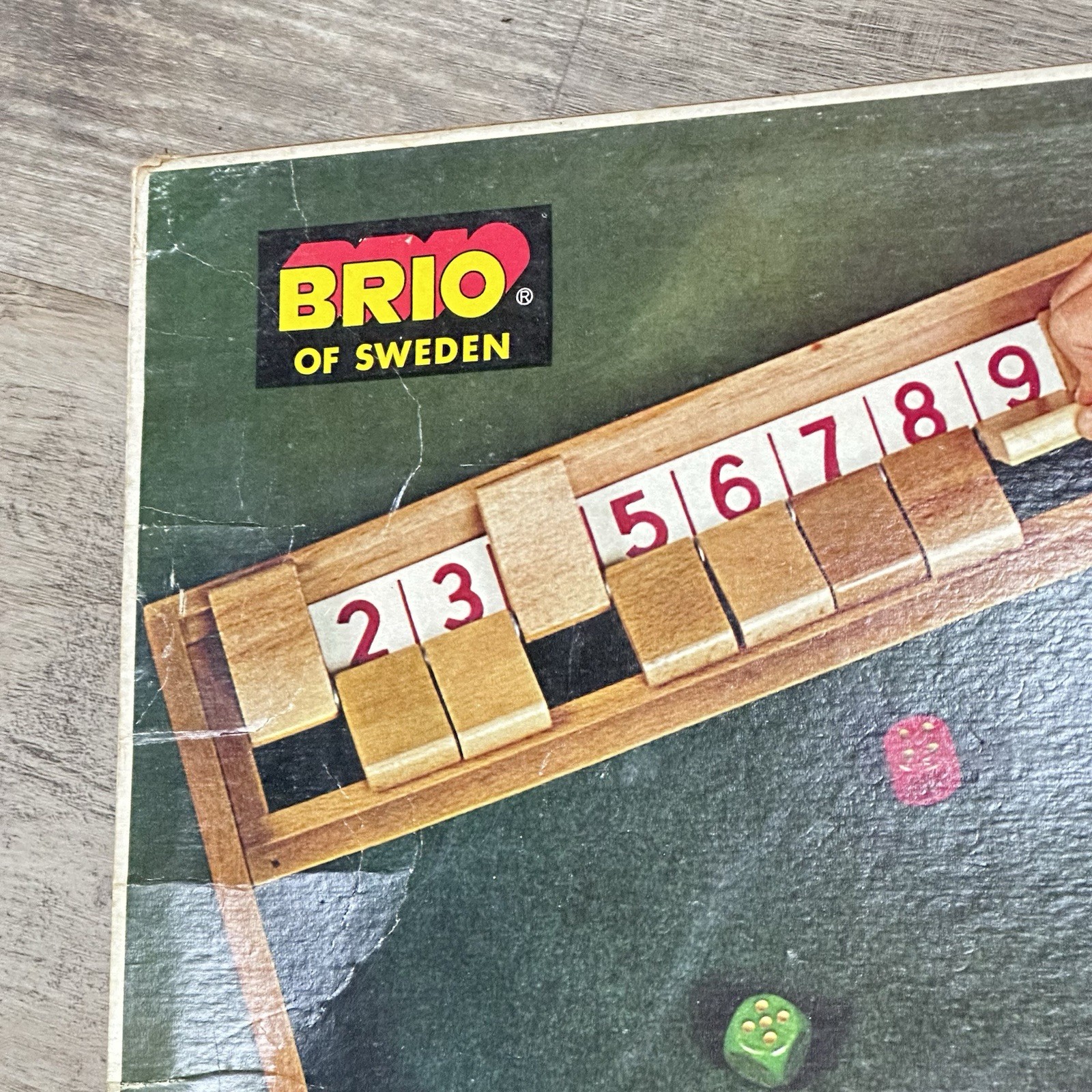 Brio of Sweden Trick Track Dice Wood Board Game Vintage 1970 31802