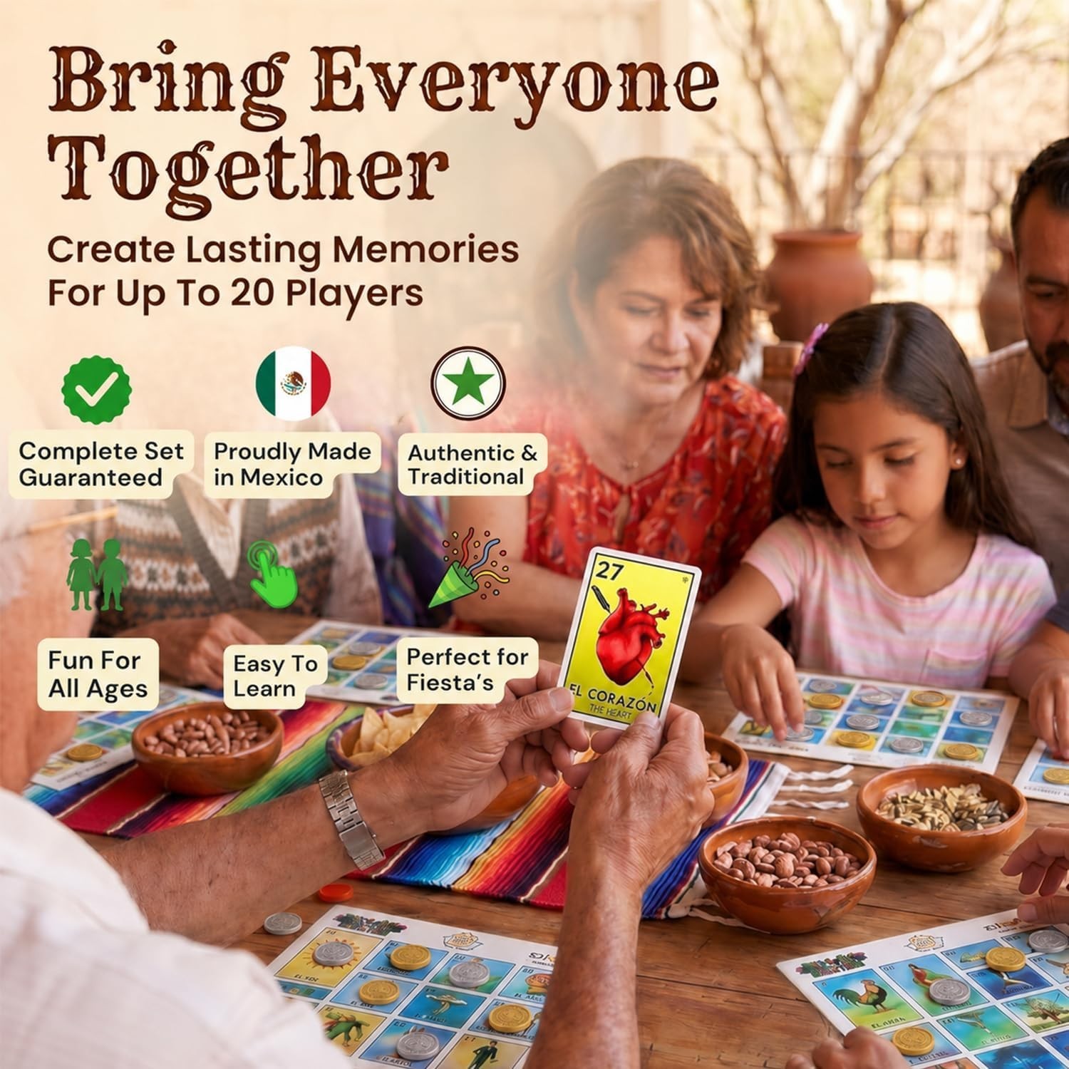 20-Player Cuitáxi Mexican Bingo – A Perfect Game for Noche Mexicana Celebrations
