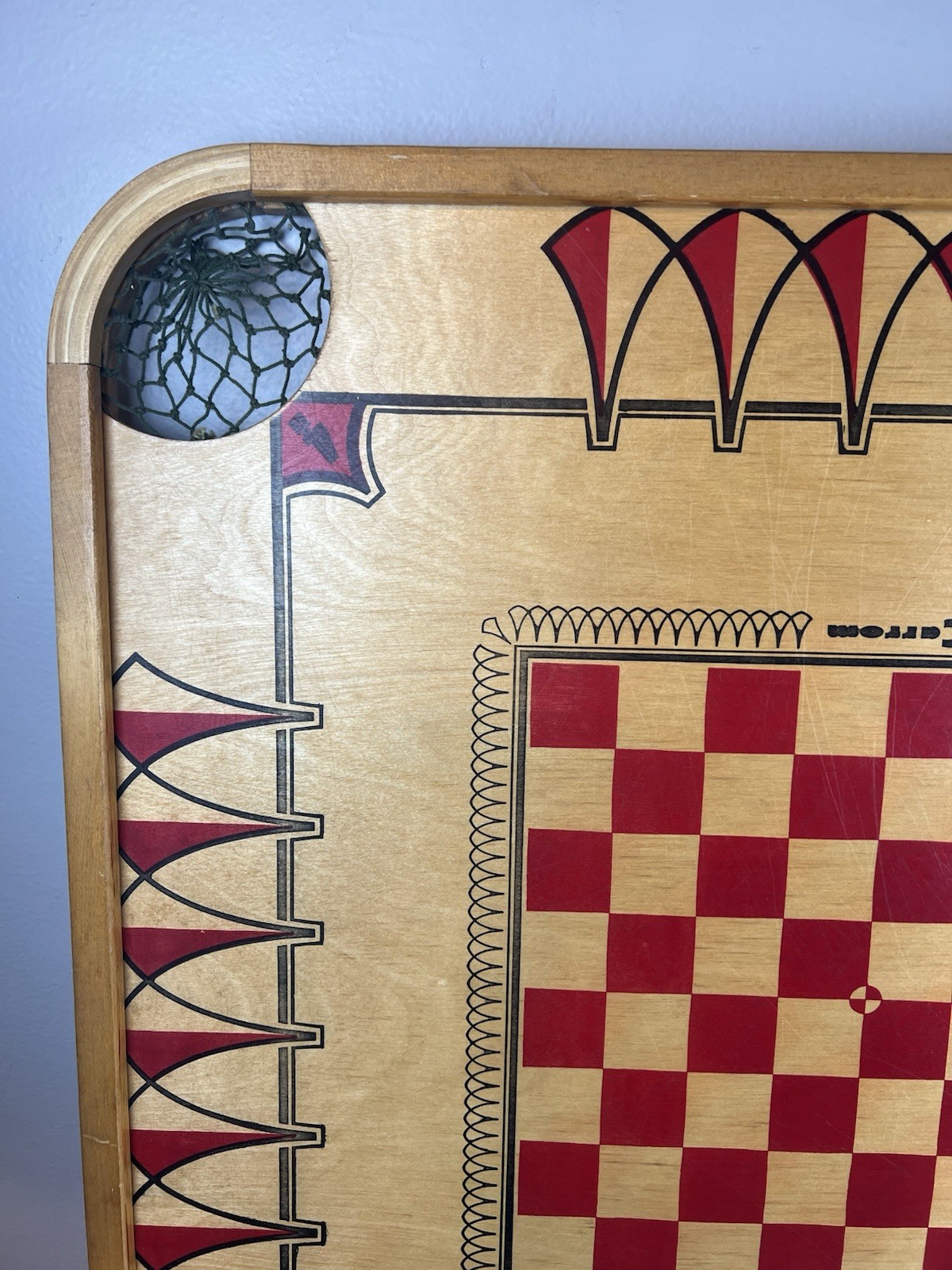Vibrant VTG 1960s Carrom Model 106 Double Sided-Nice Wall Art Game Room Man Cave