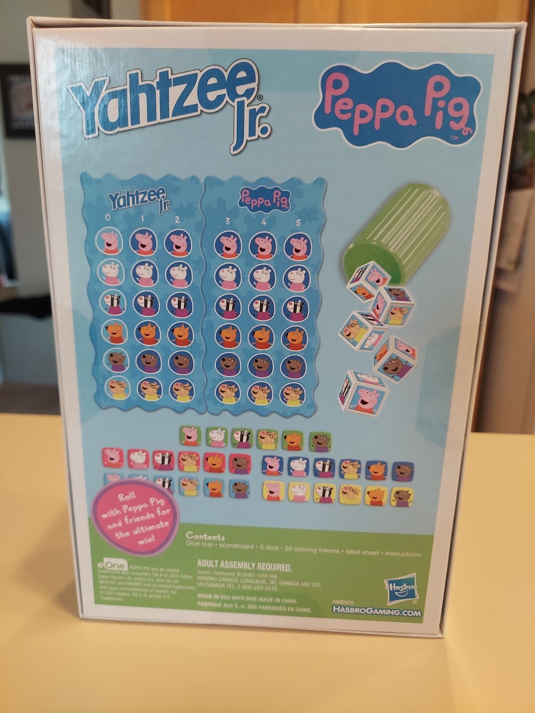 Hasbro Gaming Yahtzee Jr.: Peppa Pig Edition Board Game for Kids Ages 4 and…